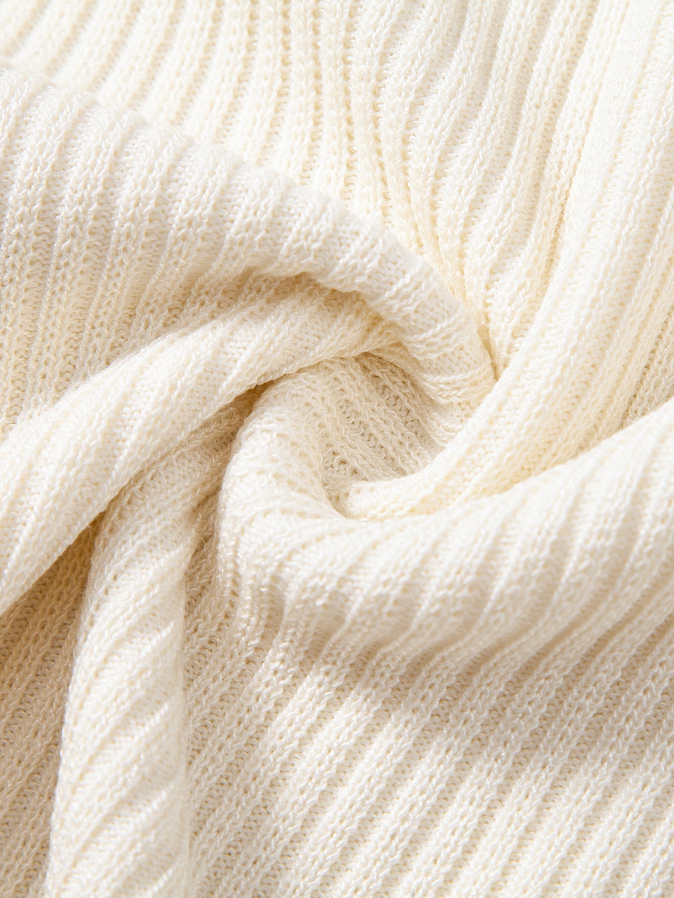 Ribbed Zipper Knit Polo