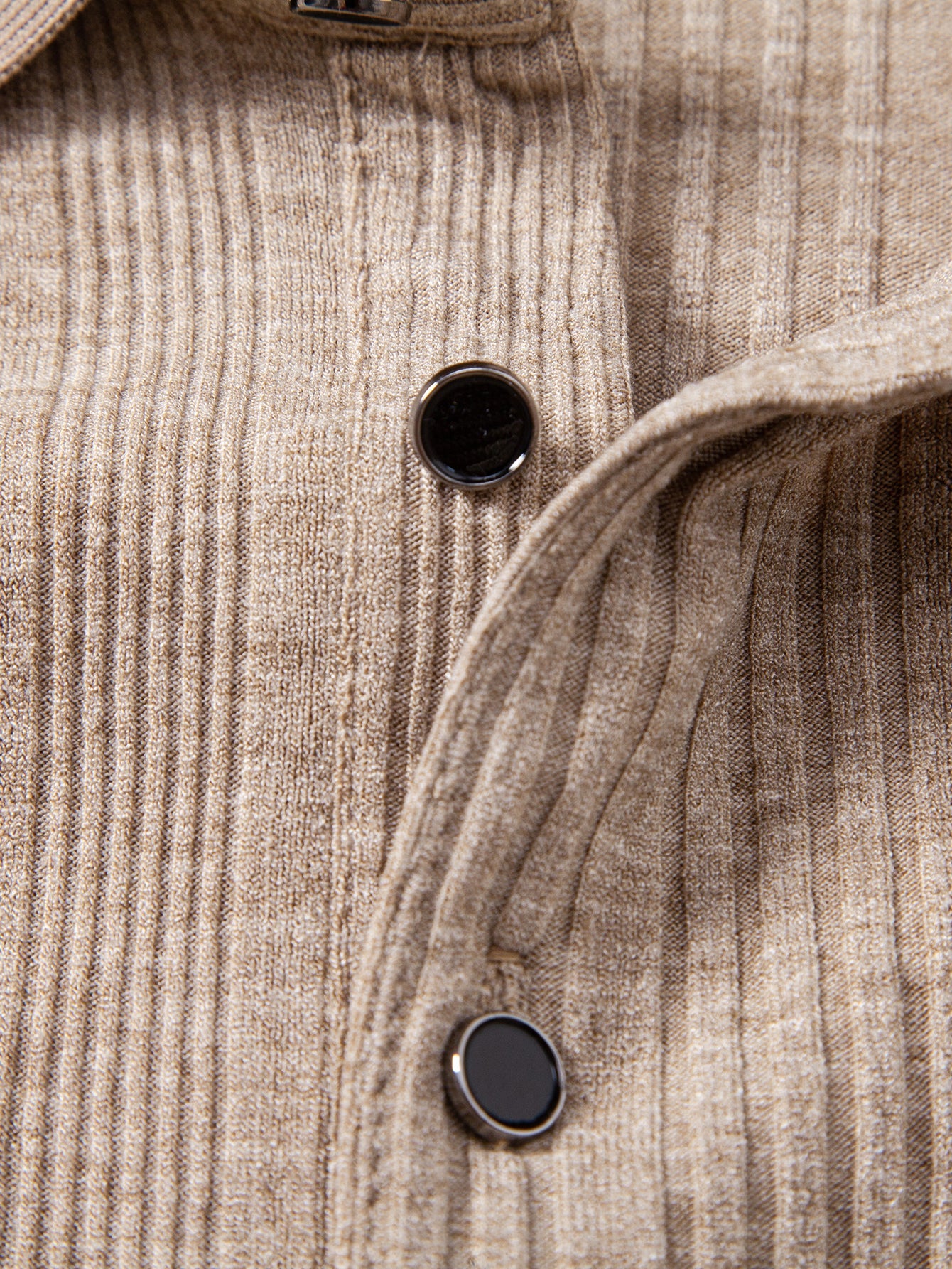 Contrast Stripe Trim Ribbed Polo