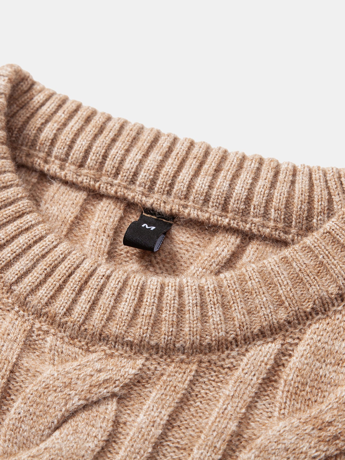 Twist Jacquard Crew Neck Sweater
