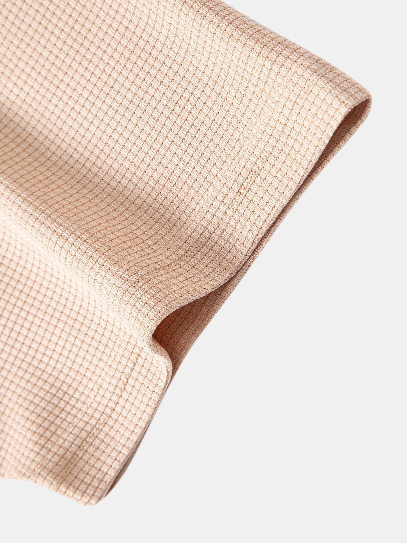 Waffle V Neck Polo