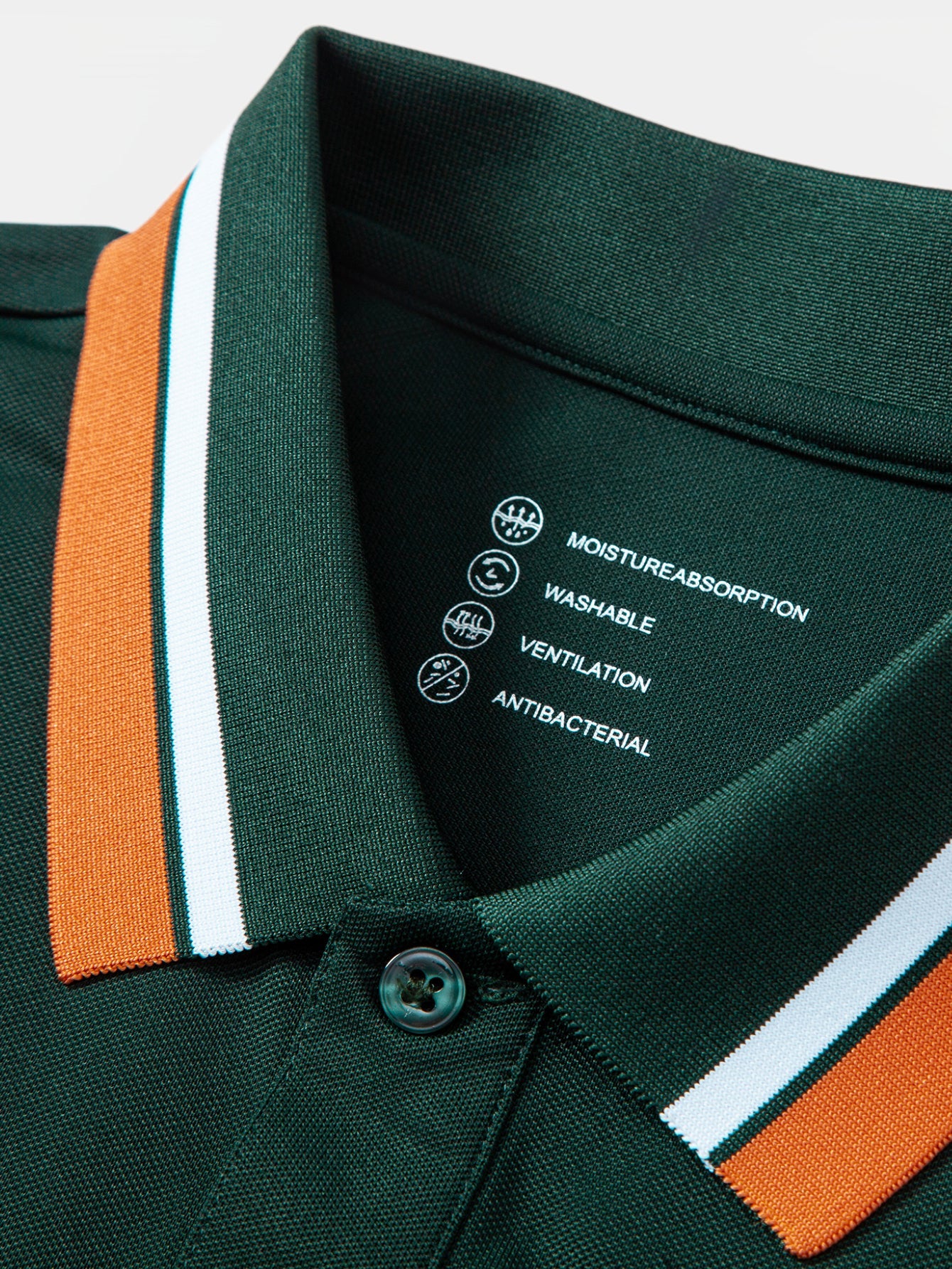 Contrast Trim Pique Polo