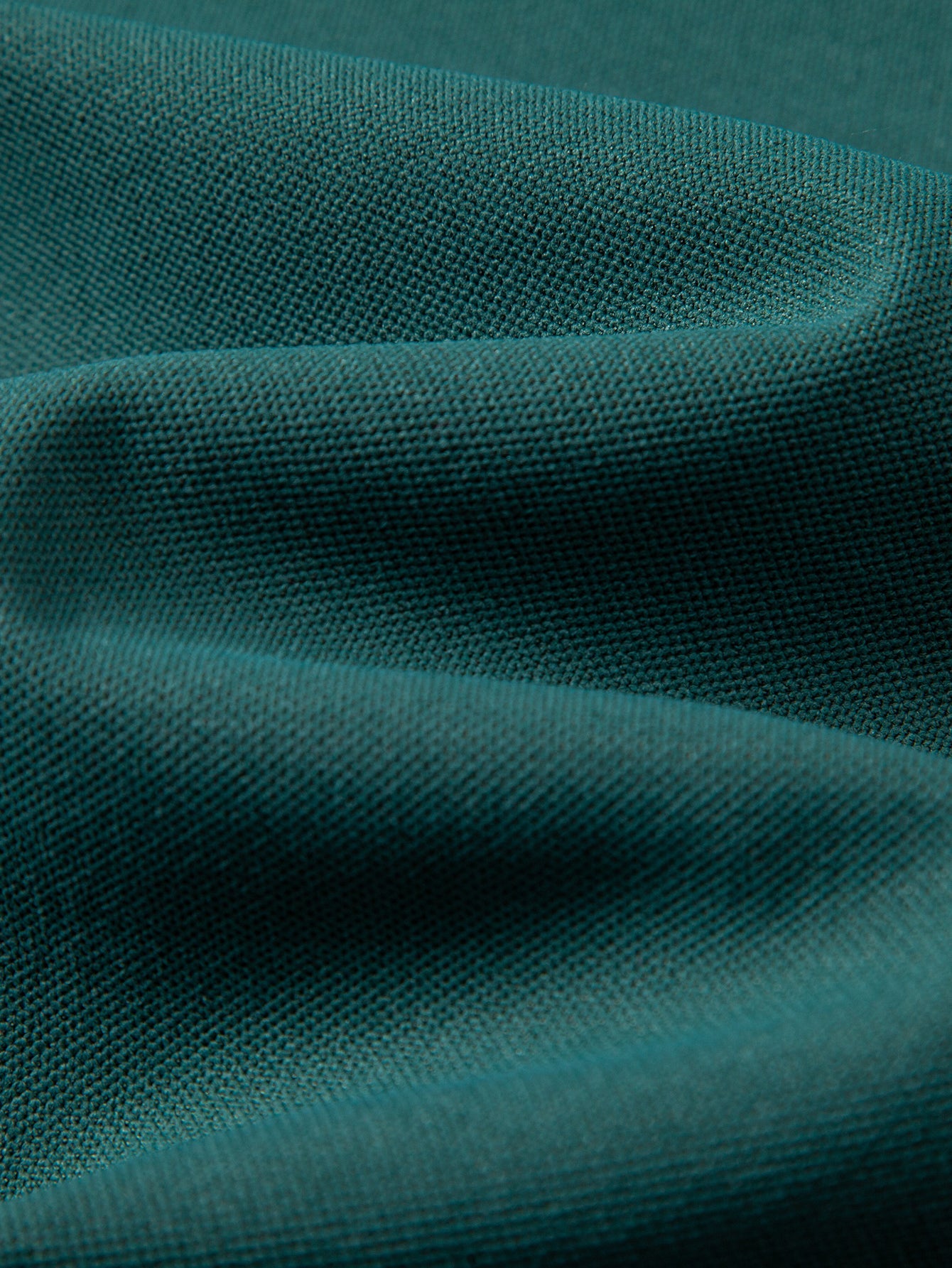 Contrast Striped Trim Pique Polo