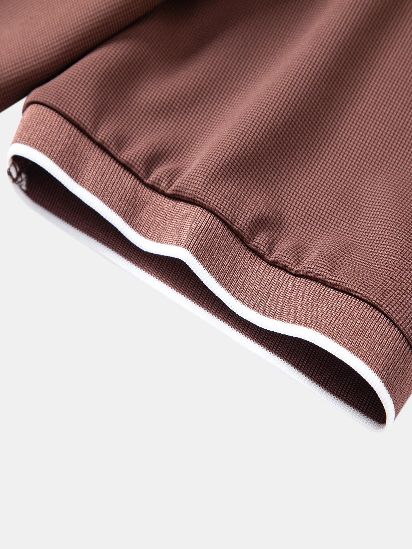 Waffle V Neck Polo