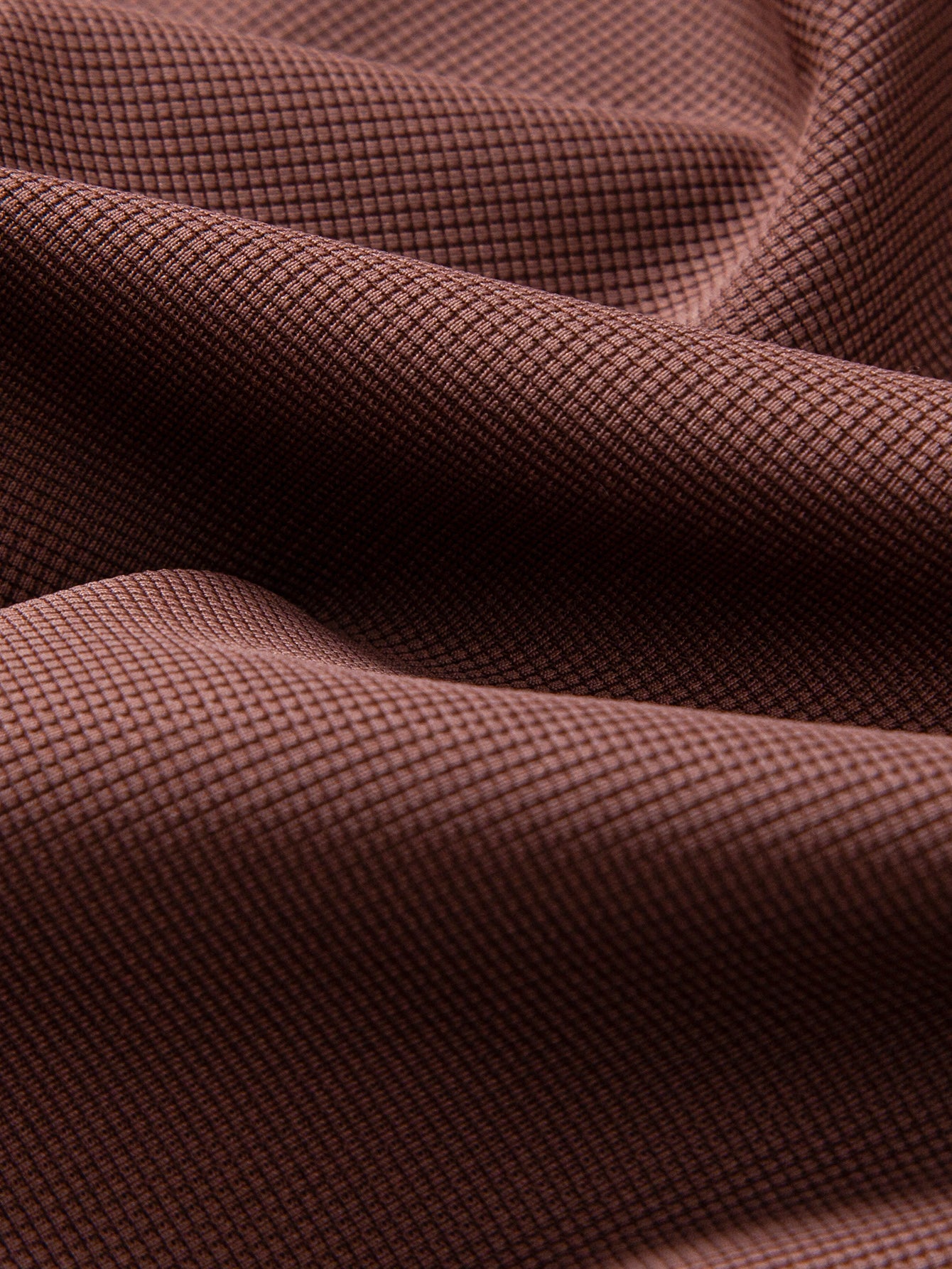 Waffle V Neck Polo