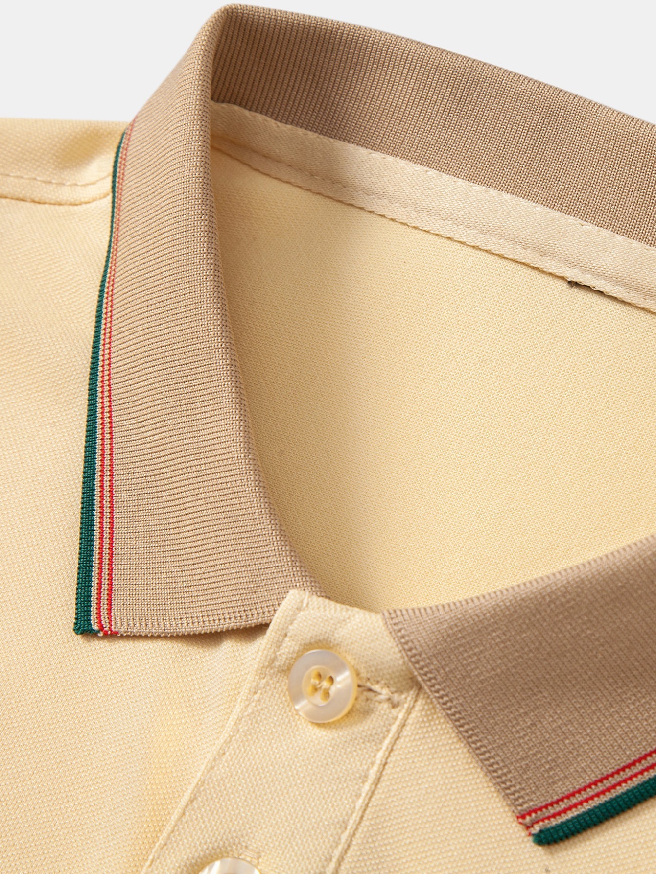 Contrast Collar Pique Polo