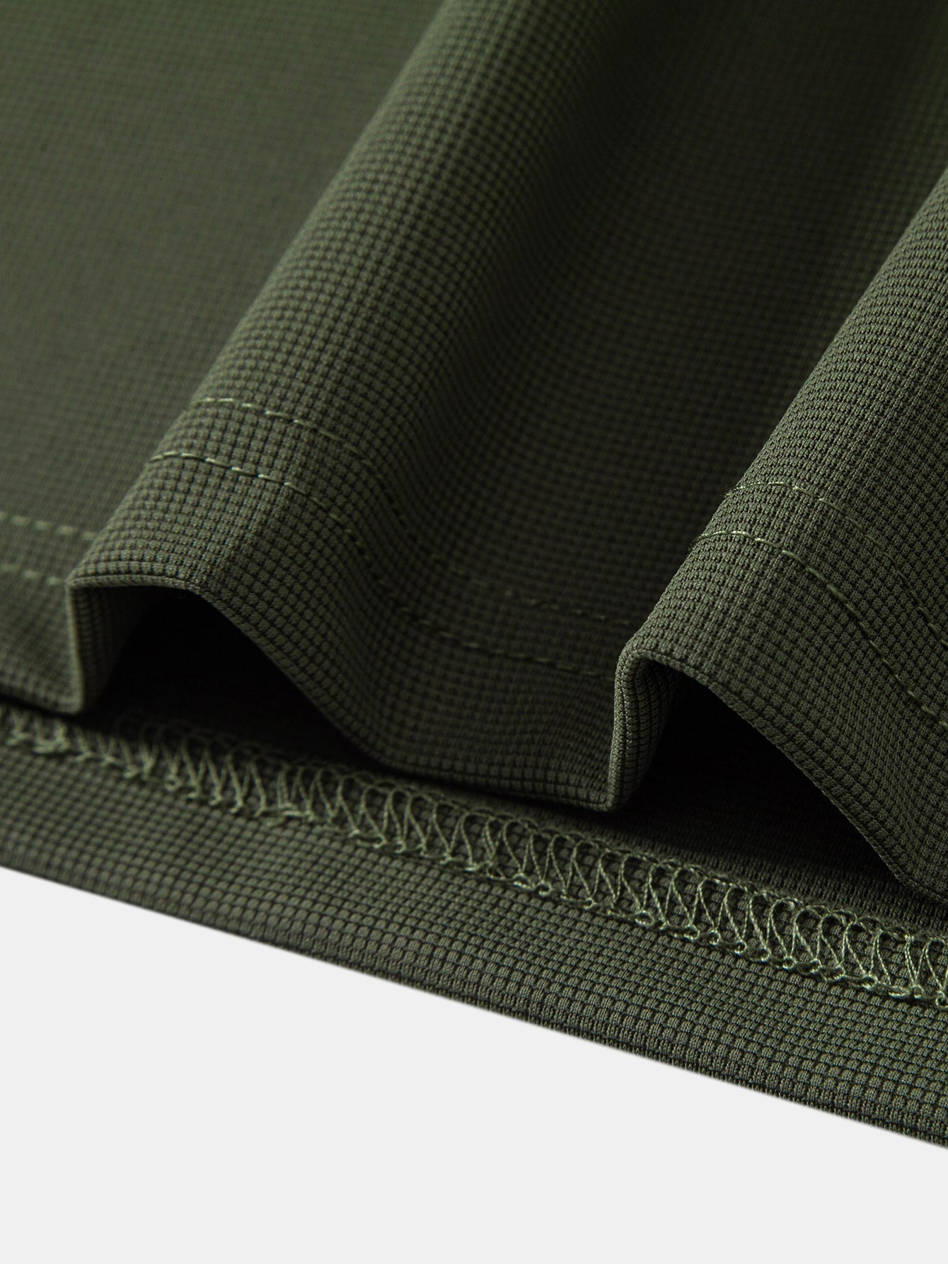 Contrast Trim Zipper Polo