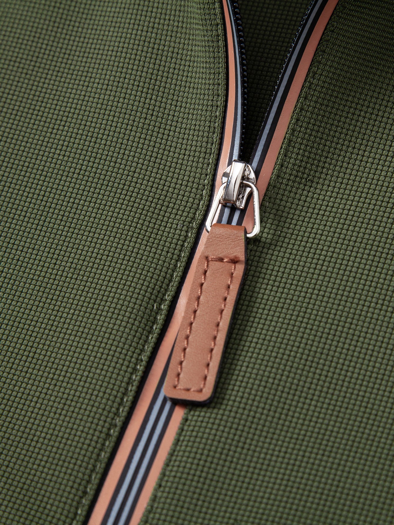 Solid Zipper Polo