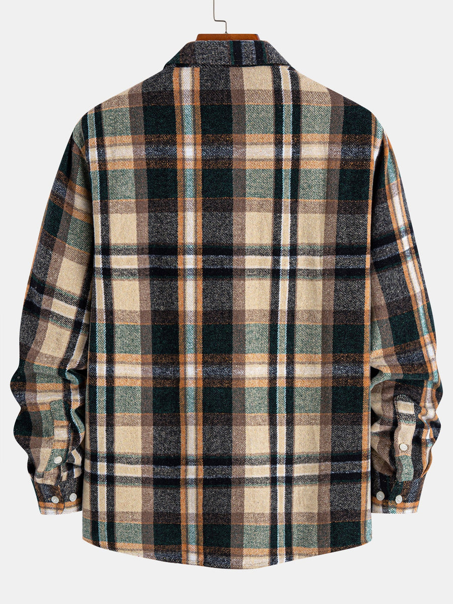 Flannel Plaid Button Up Shirt
