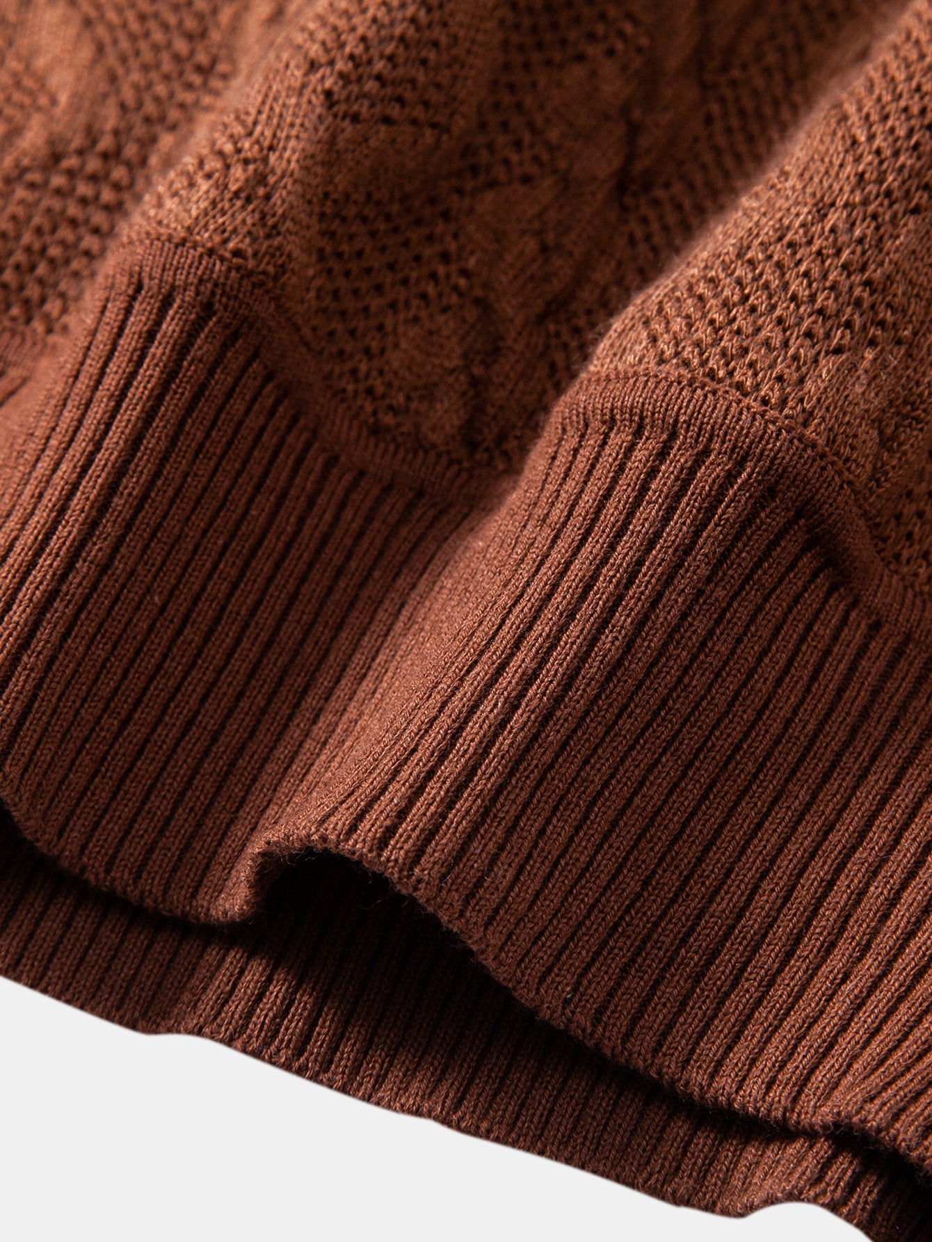 Geometric Jacquard Crew Neck Sweater