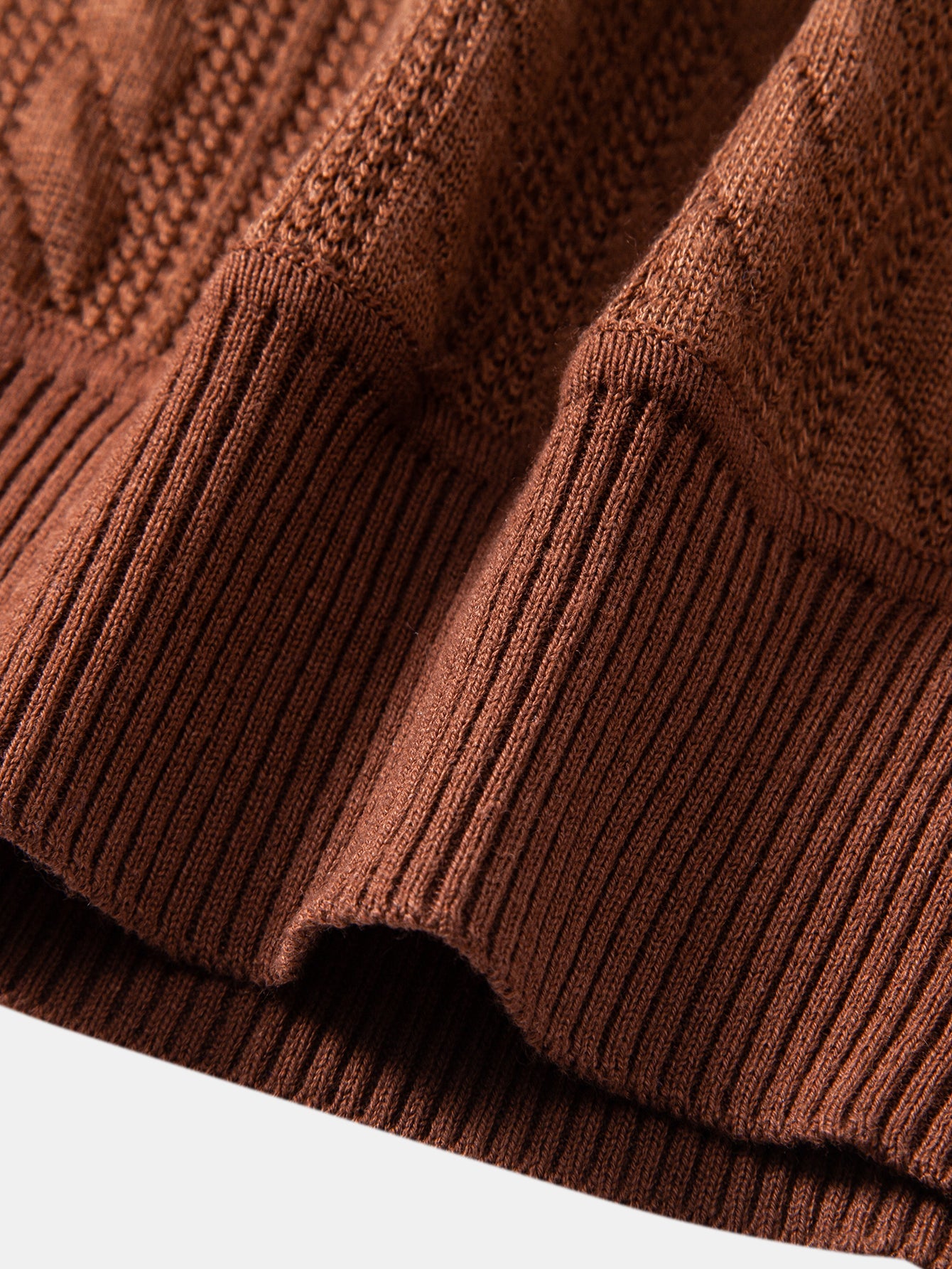 Stripe Jacquard Crew Neck Sweater