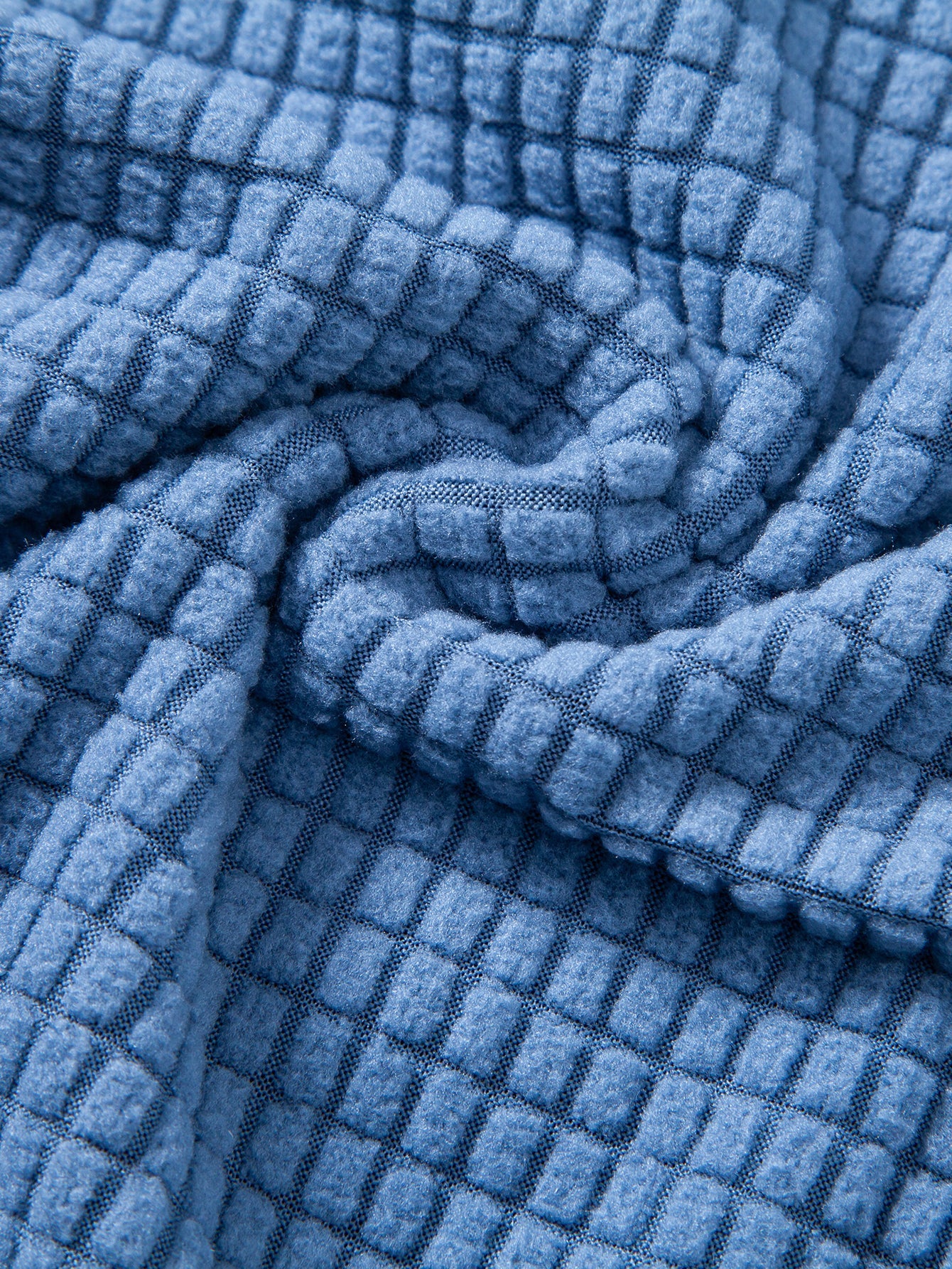 Waffle Button Up Knit Shirt