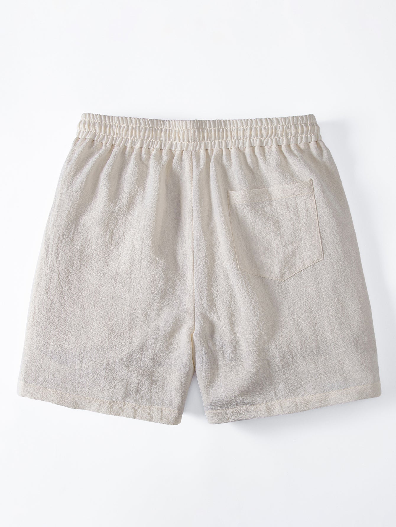 Palm Tree Patch Seersucker 6" Shorts