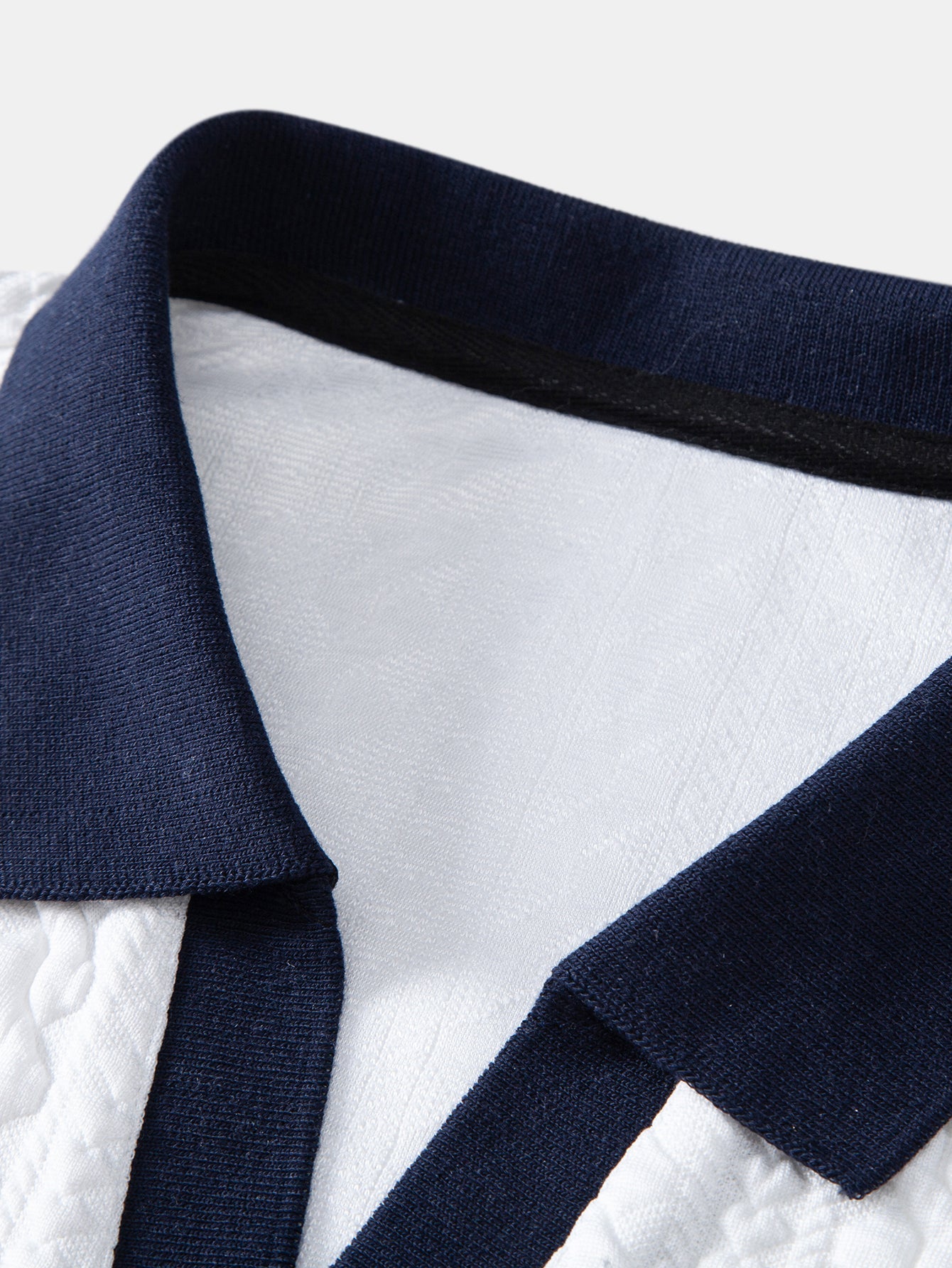 Contrast Jacquard Polo