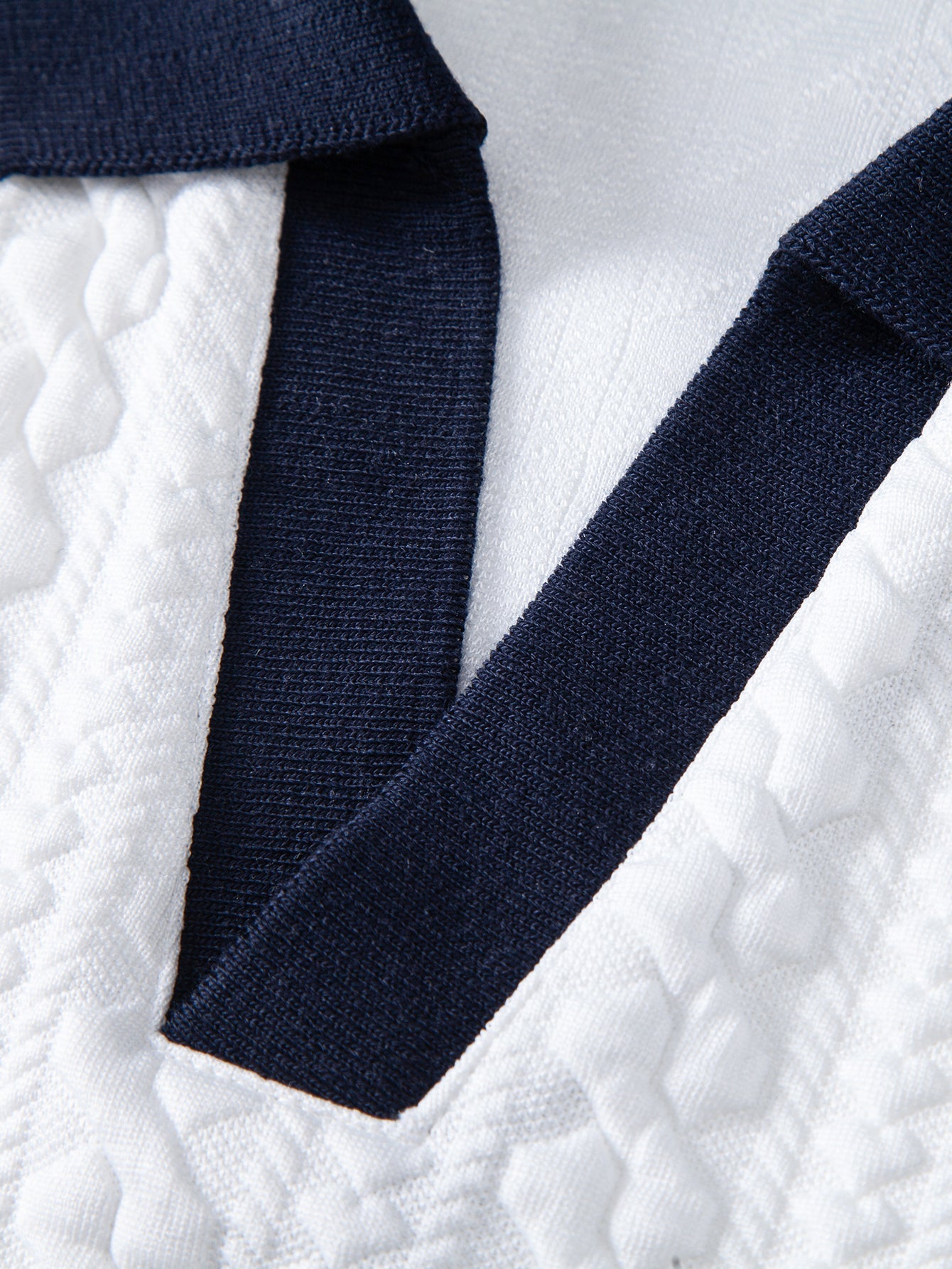 Contrast Jacquard Polo