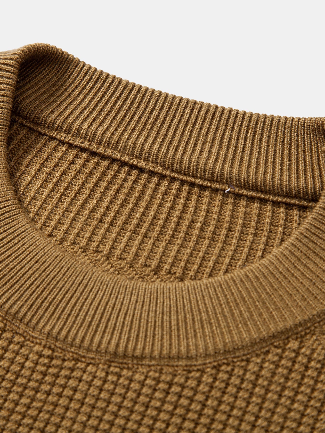 Geometric Jacquard Crew Neck Sweater