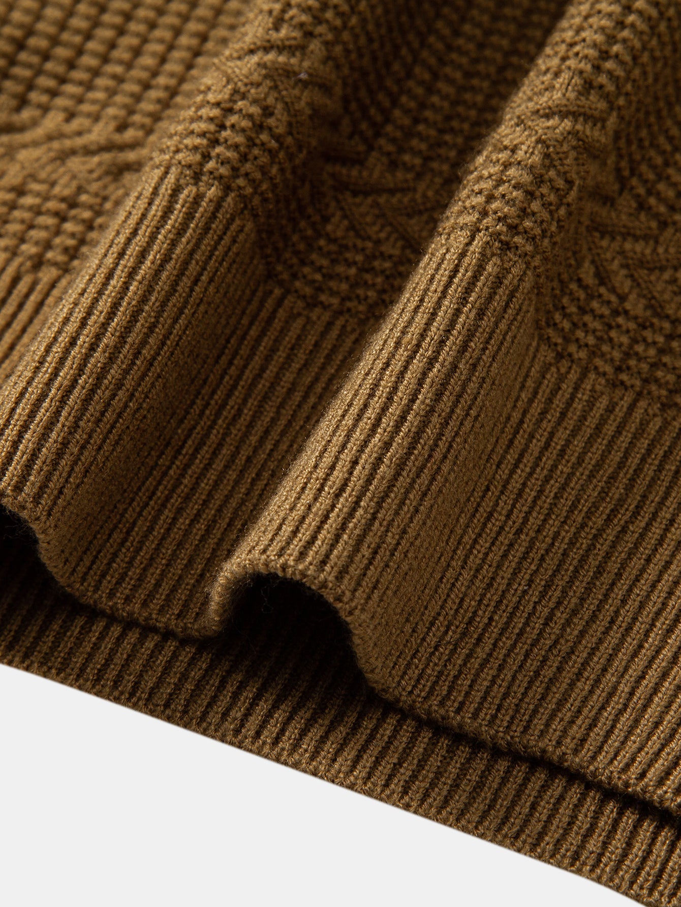 Geometric Jacquard Crew Neck Sweater