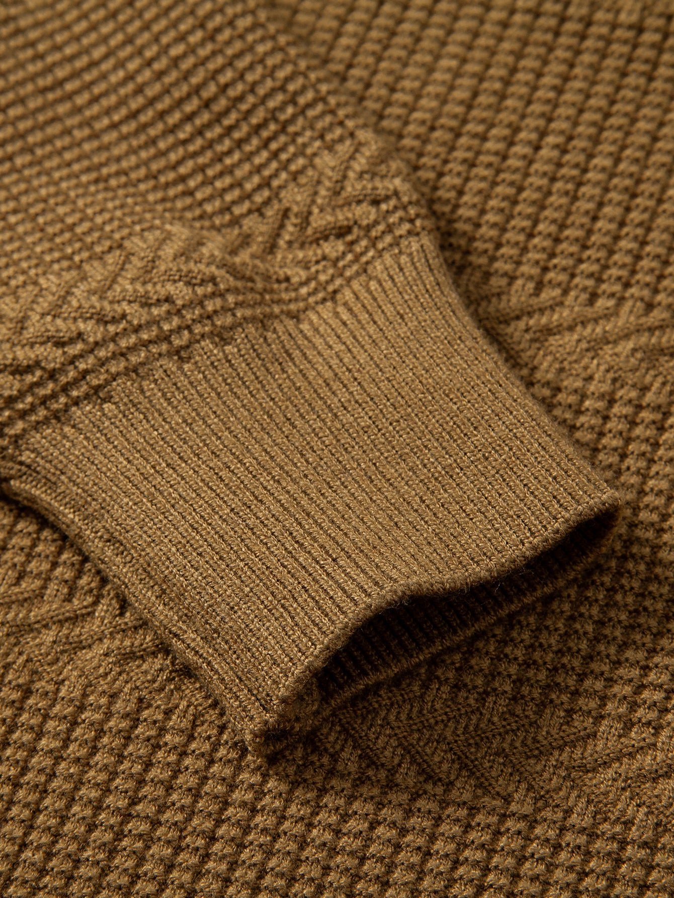 Geometric Jacquard Crew Neck Sweater