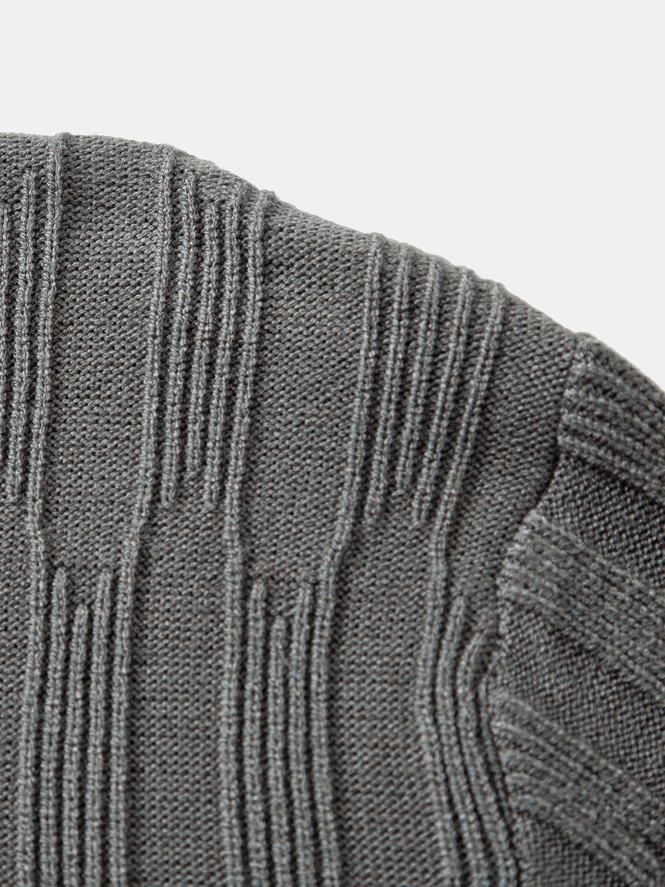 Textured Crew Neck Sweater