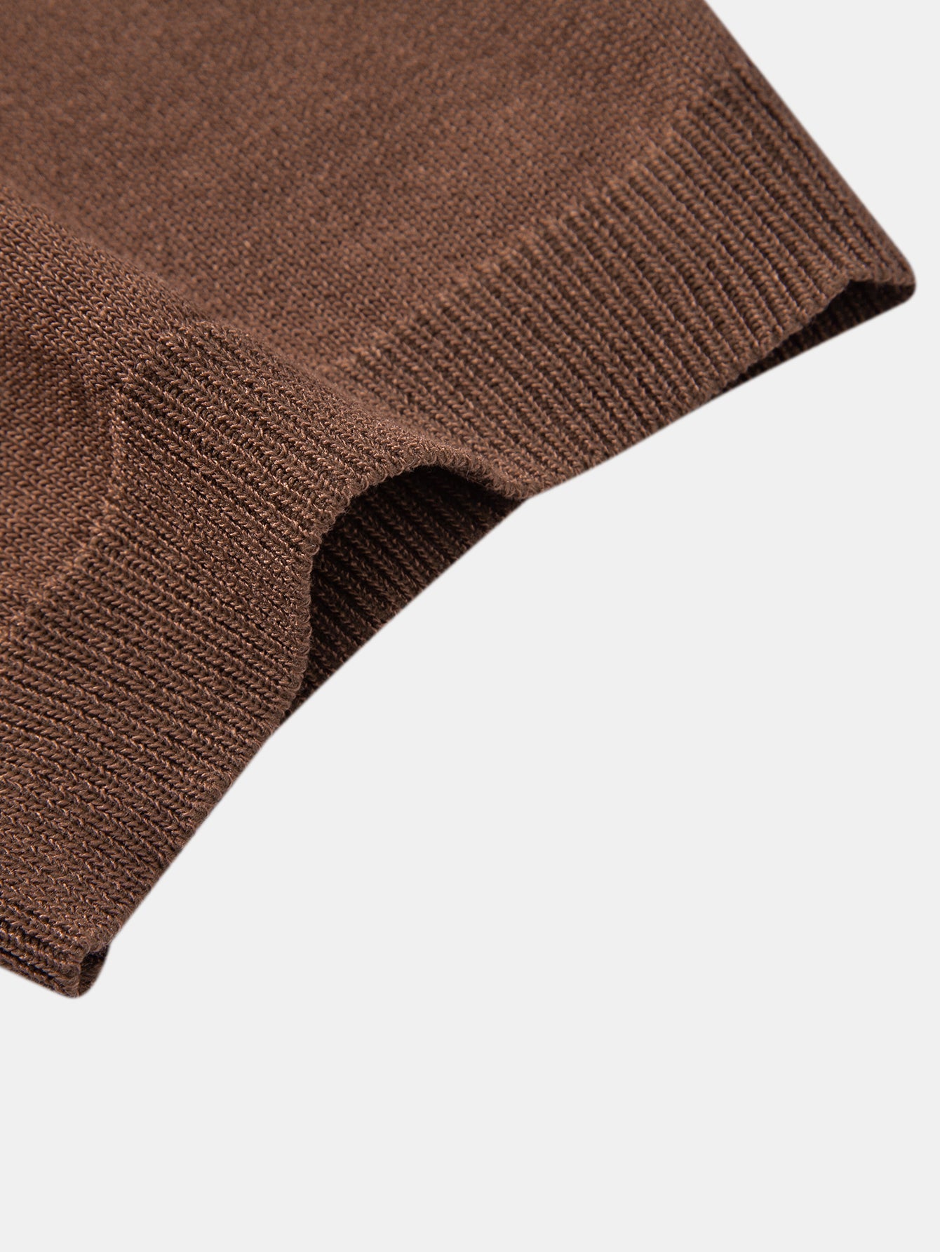 Contrast Geometric Zipper Knit Polo