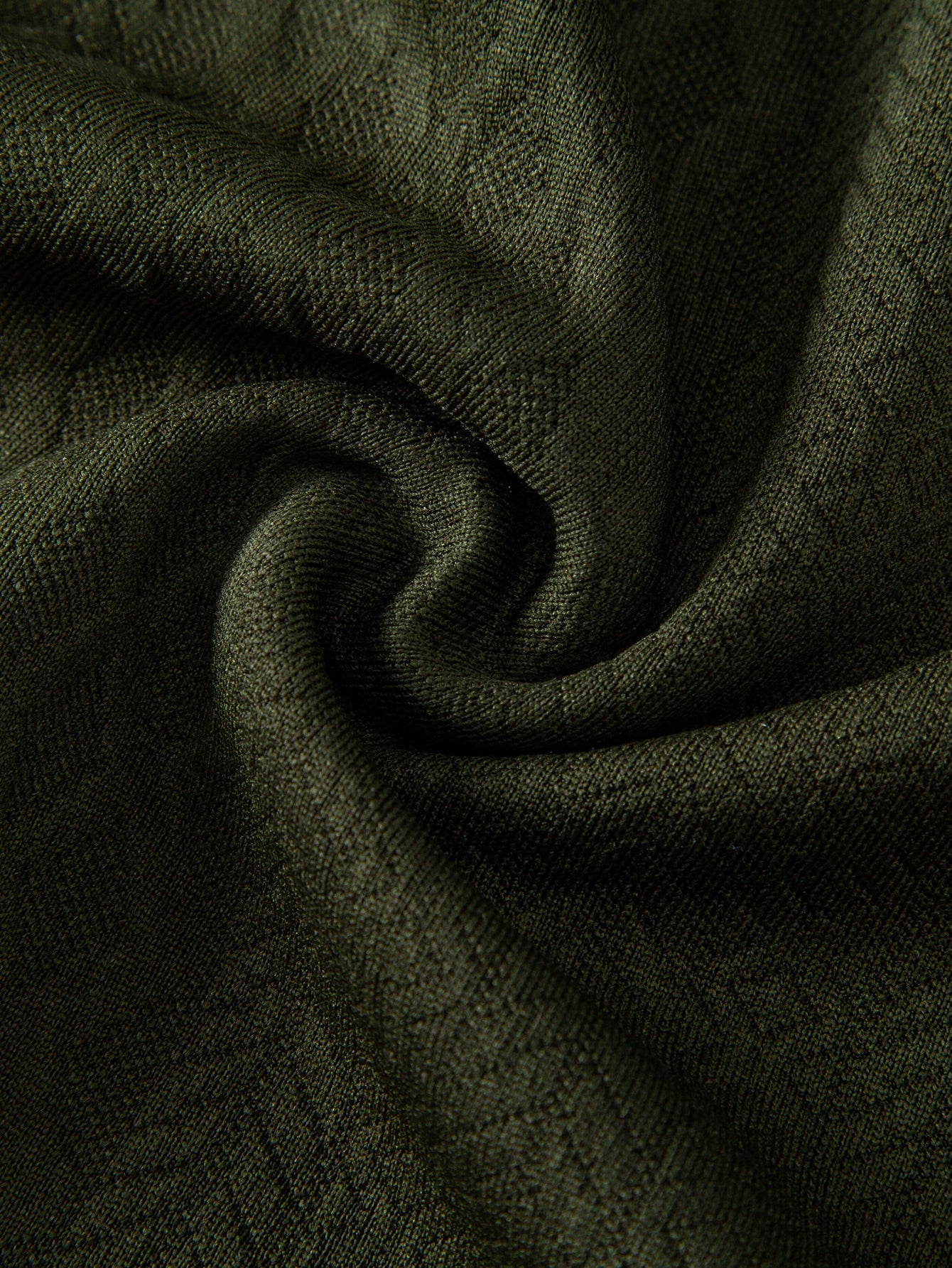 Geometric Jacquard Zipper Polo