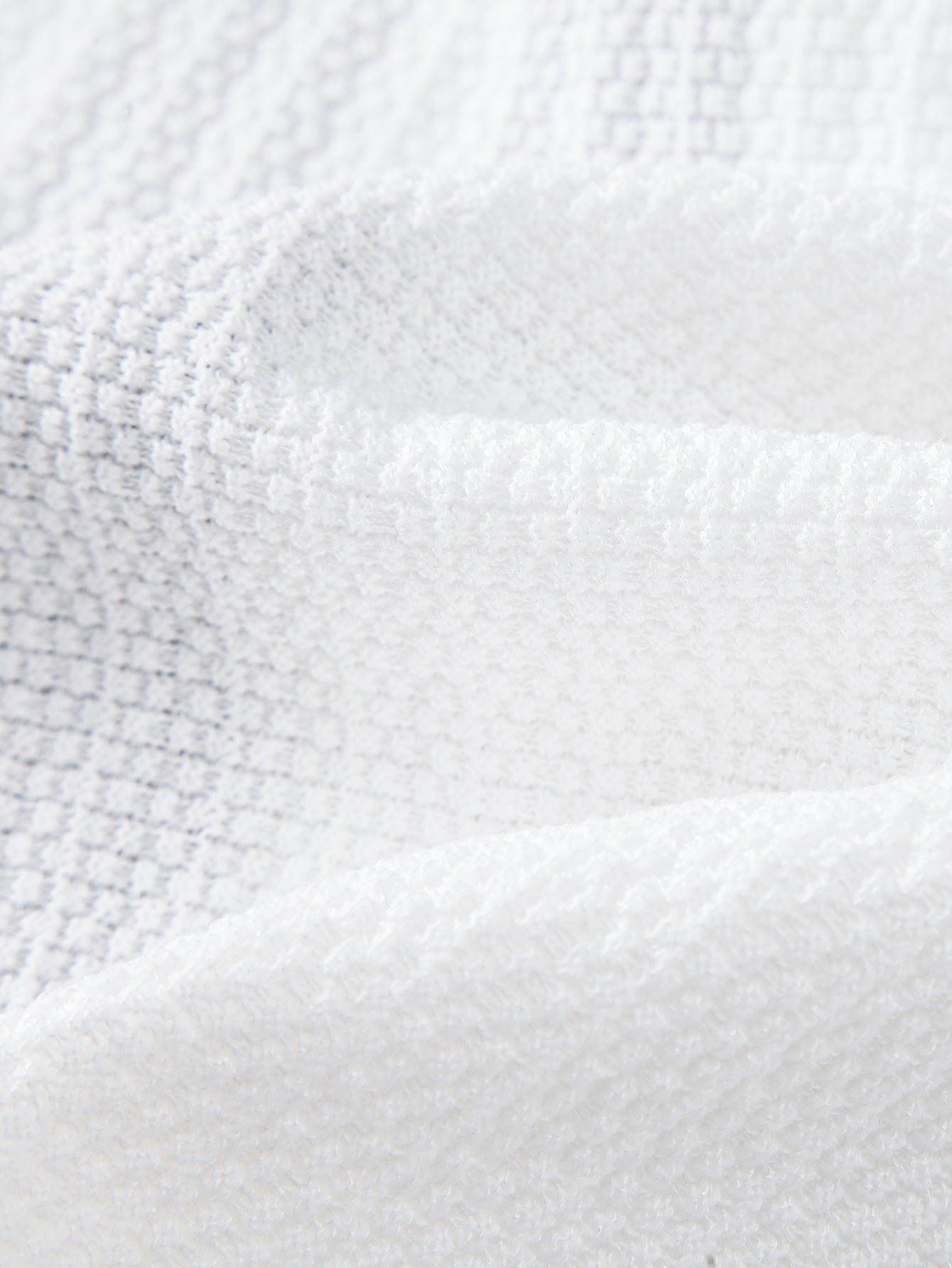 Contrast Textured Knit Polo