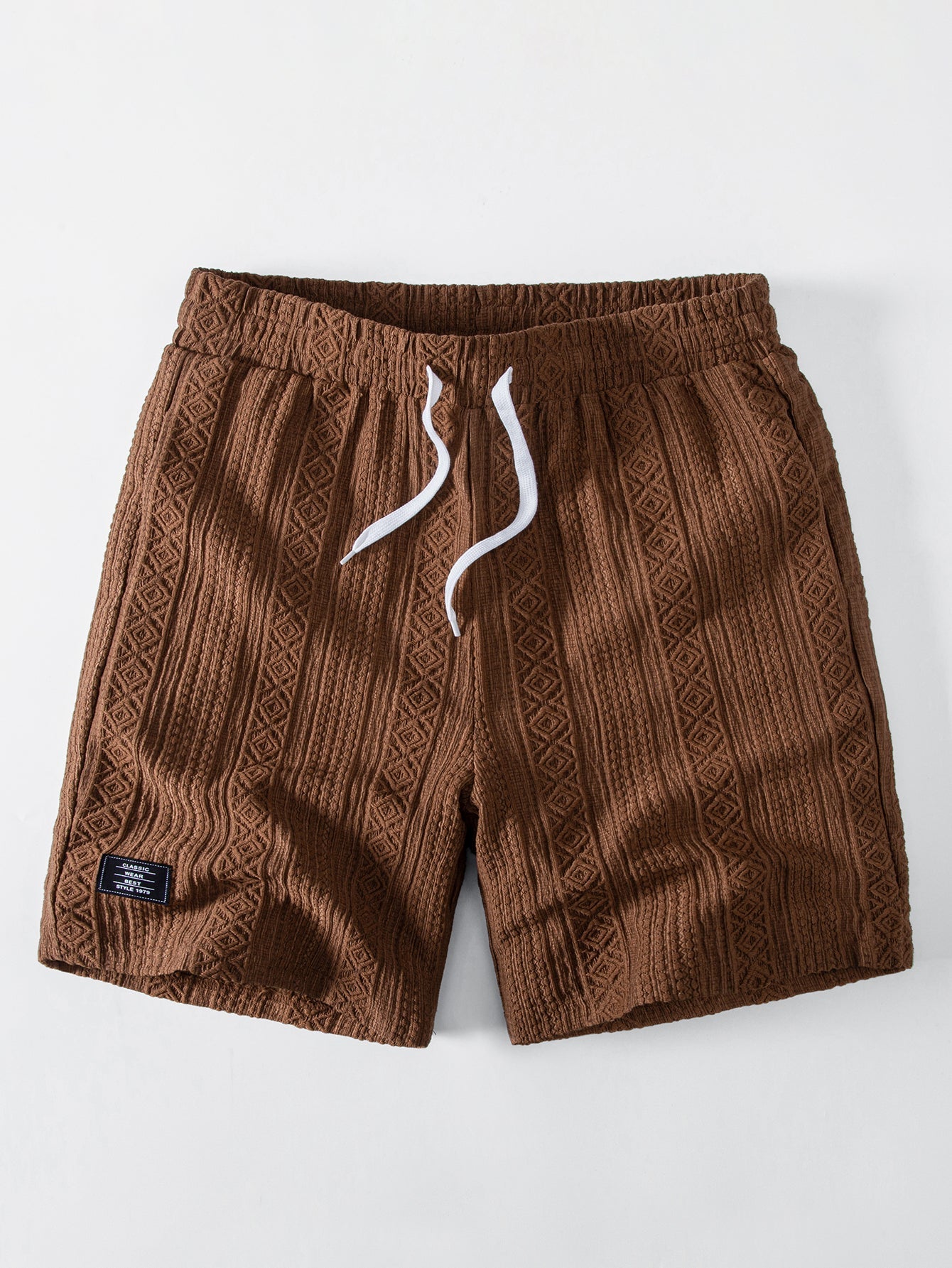 Geometry Jacquard Drawstring 8" Shorts