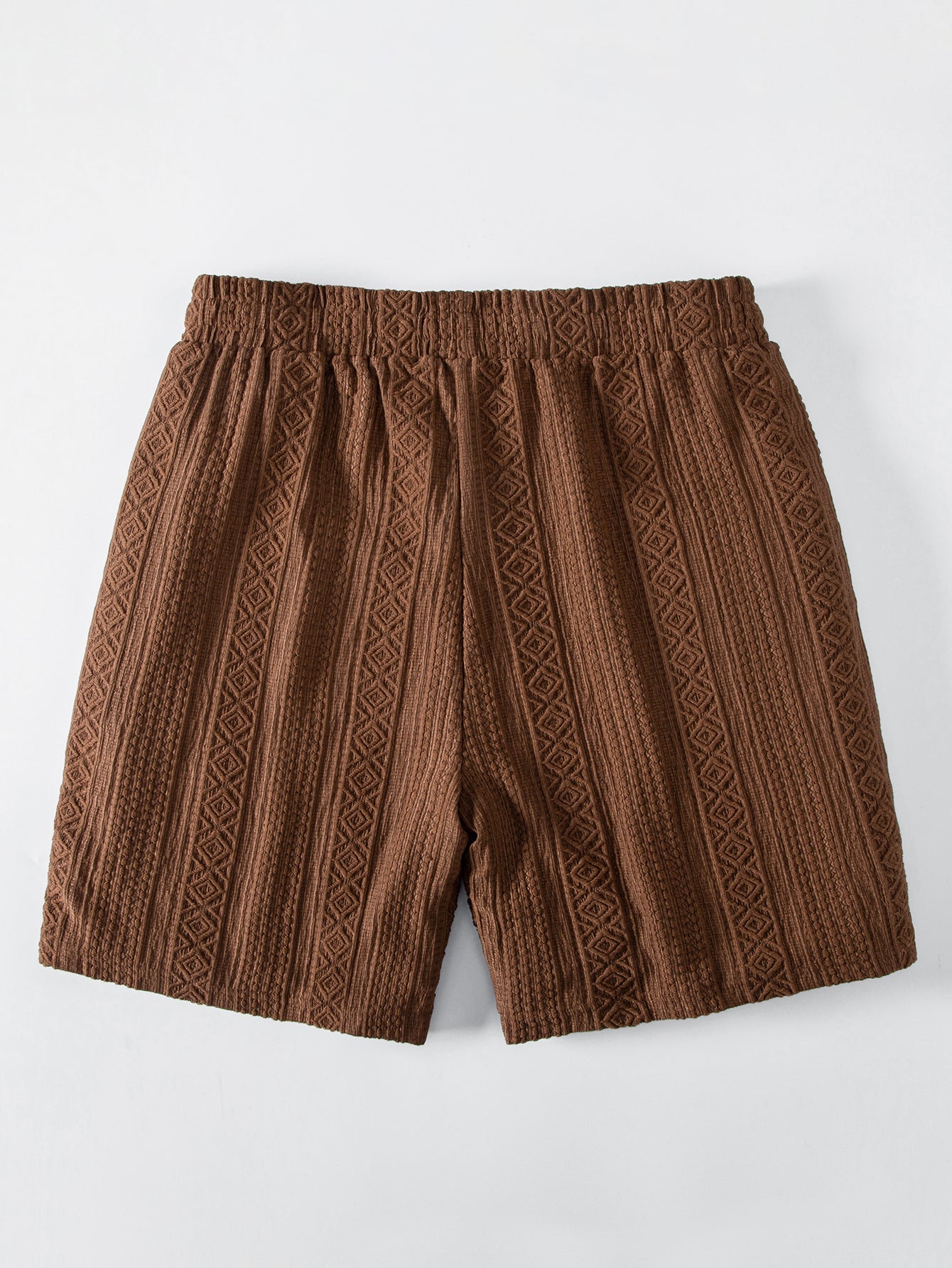 Geometry Jacquard Drawstring 8" Shorts