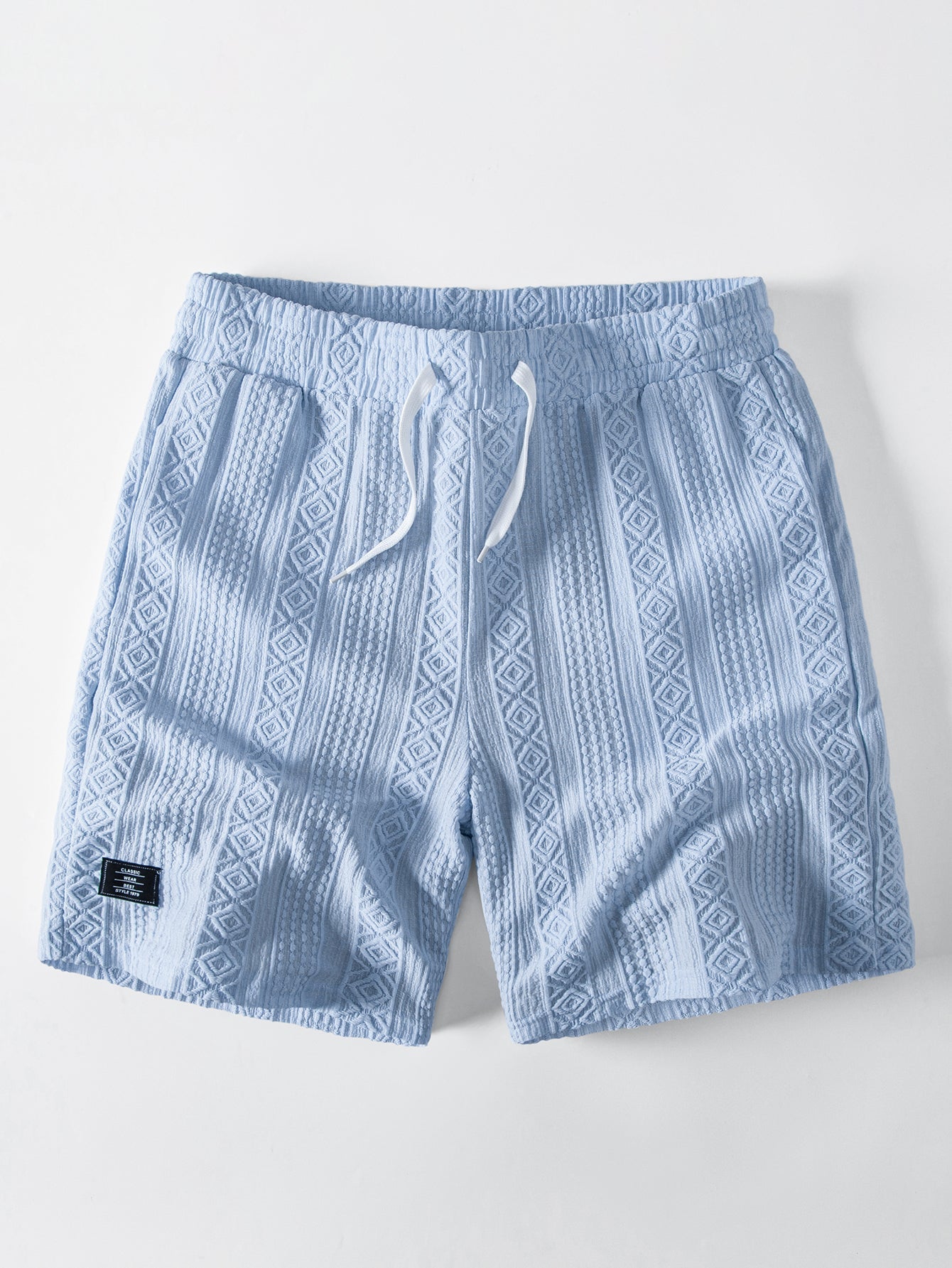 Geometry Jacquard Drawstring 8" Shorts