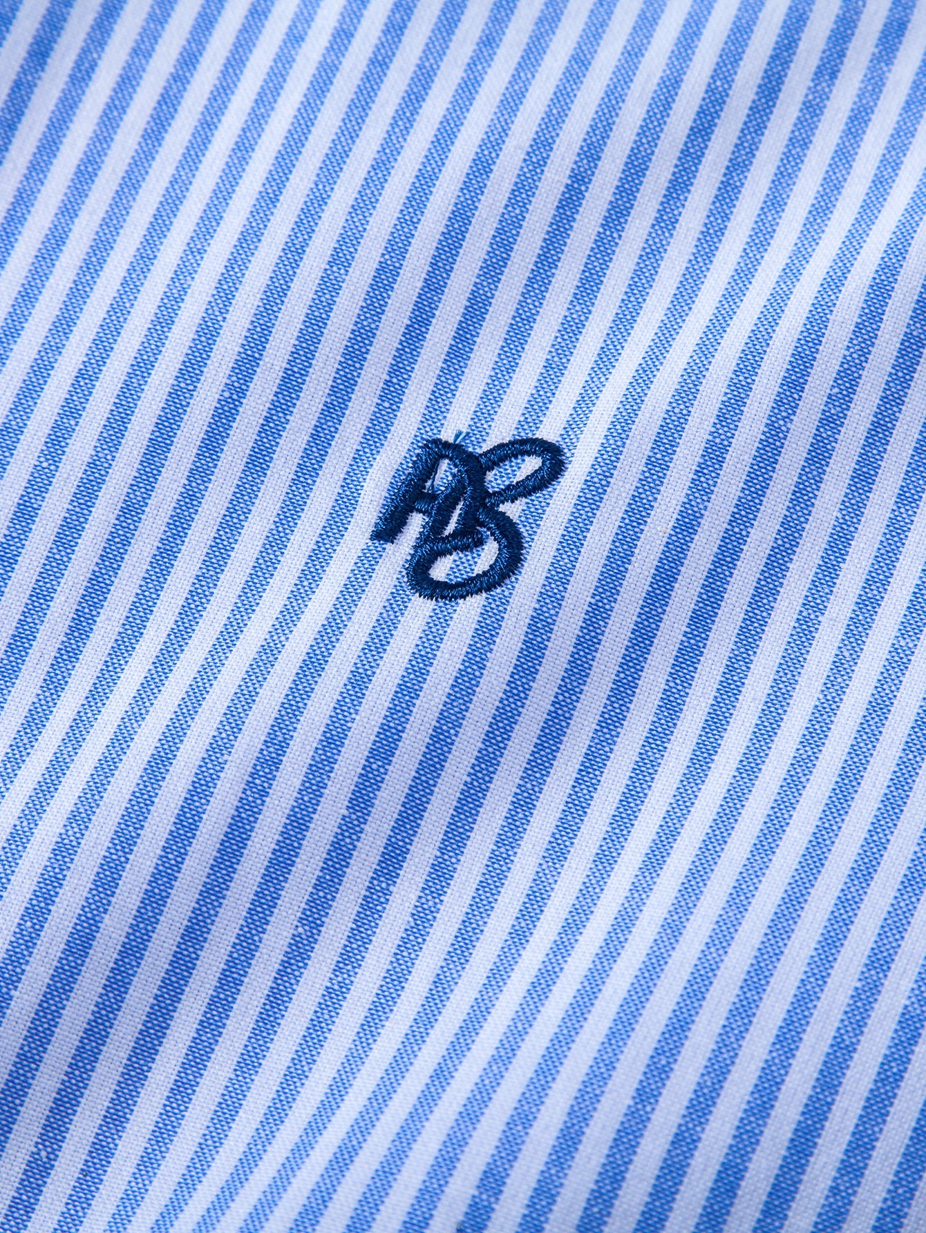 Short Sleeve Cotton Stripe Stand Collar Shirt