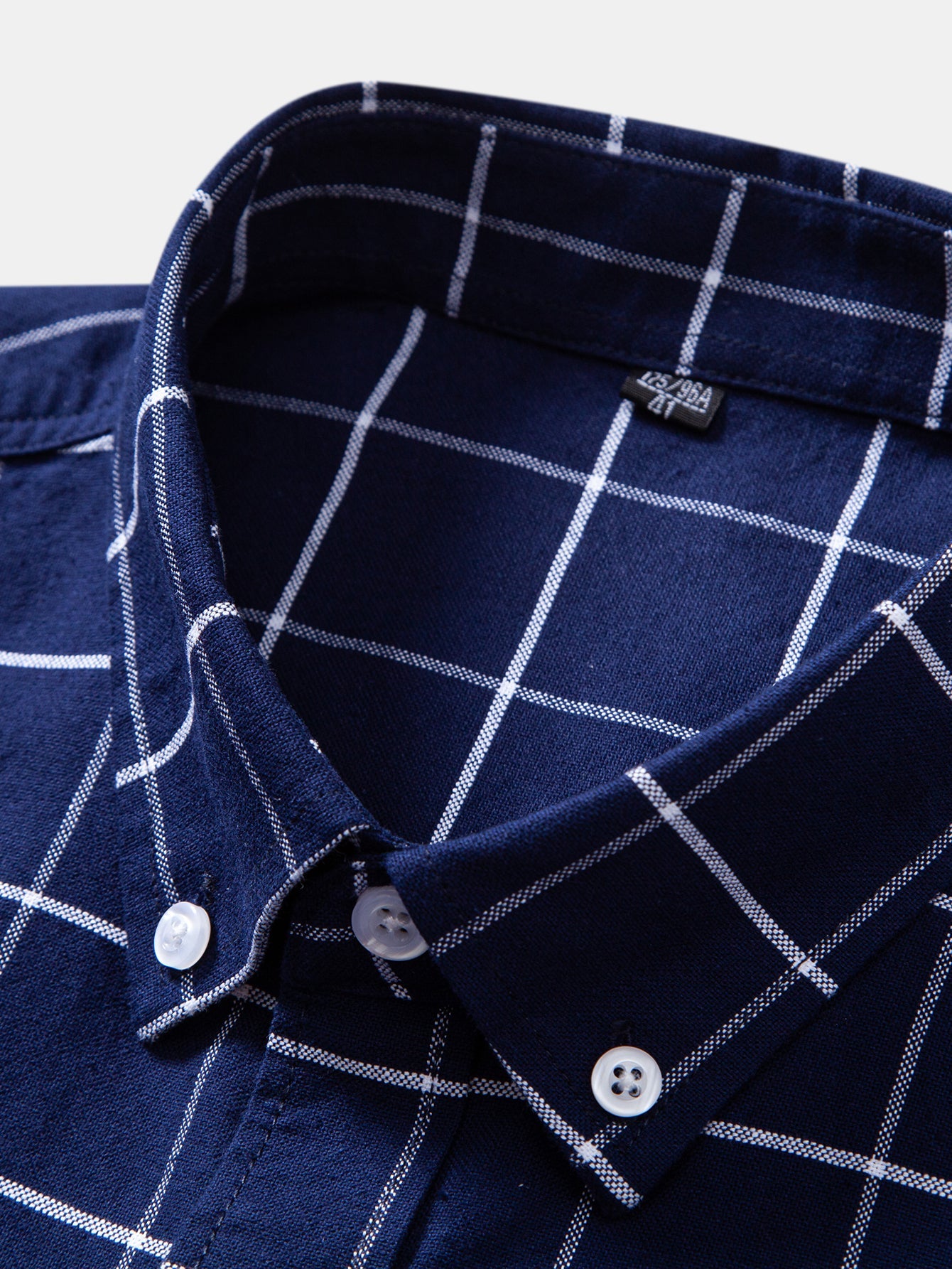 Cowboy Embroidery Cotton Plaid Button Up Shirt