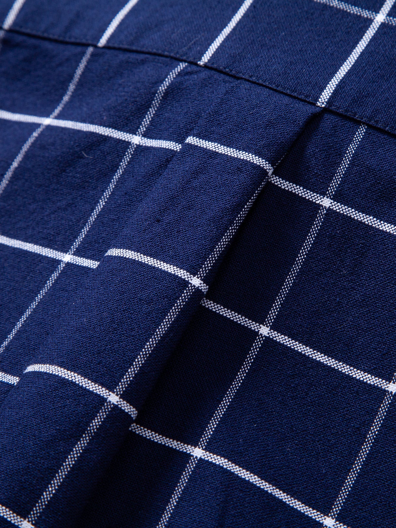 Cowboy Embroidery Cotton Plaid Button Up Shirt