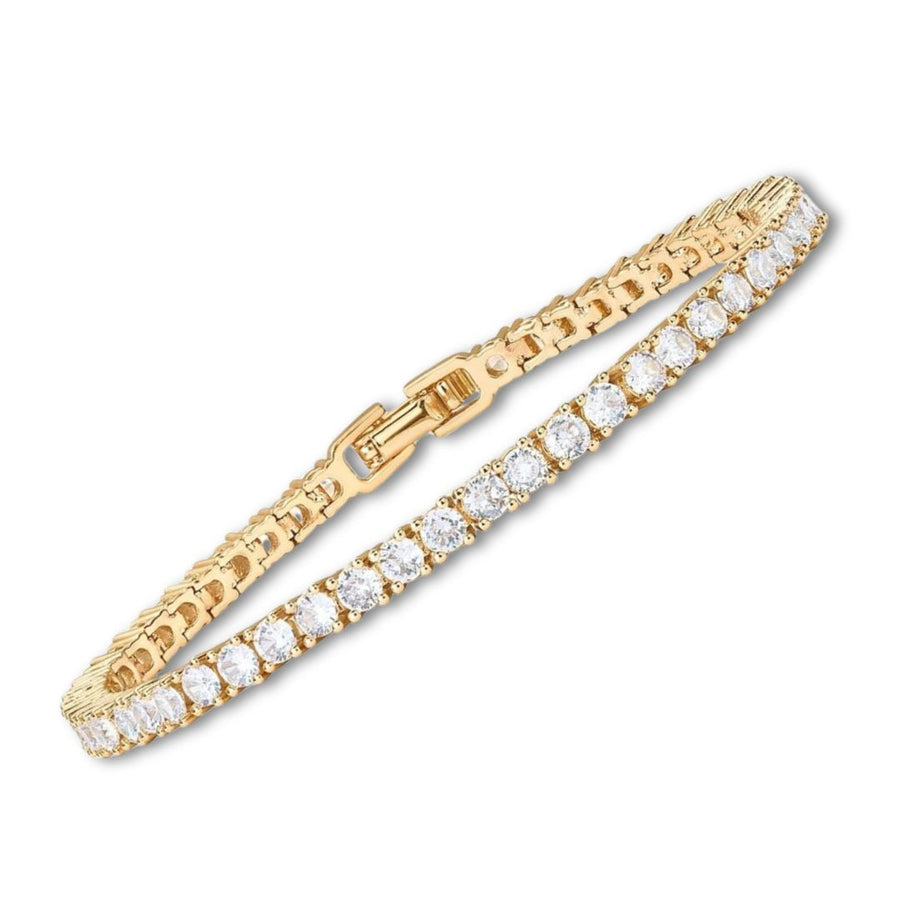 Gittan – Elegant klassiskt tennisarmband i guld