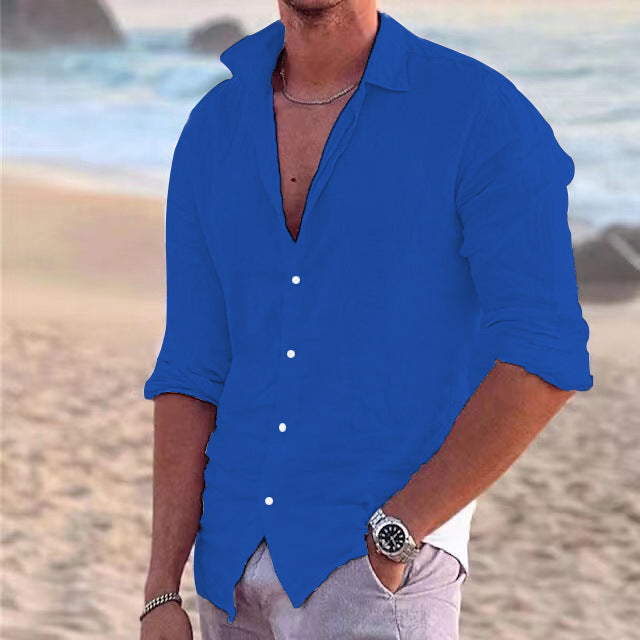COTTON LINEN SHIRT
