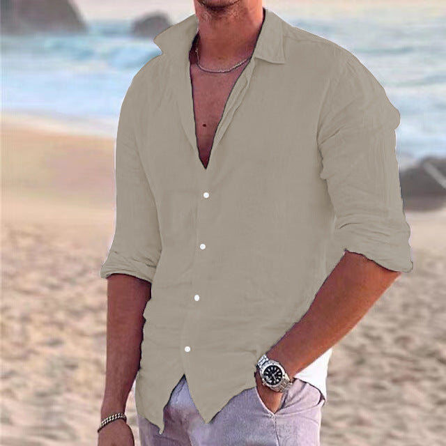 COTTON LINEN SHIRT