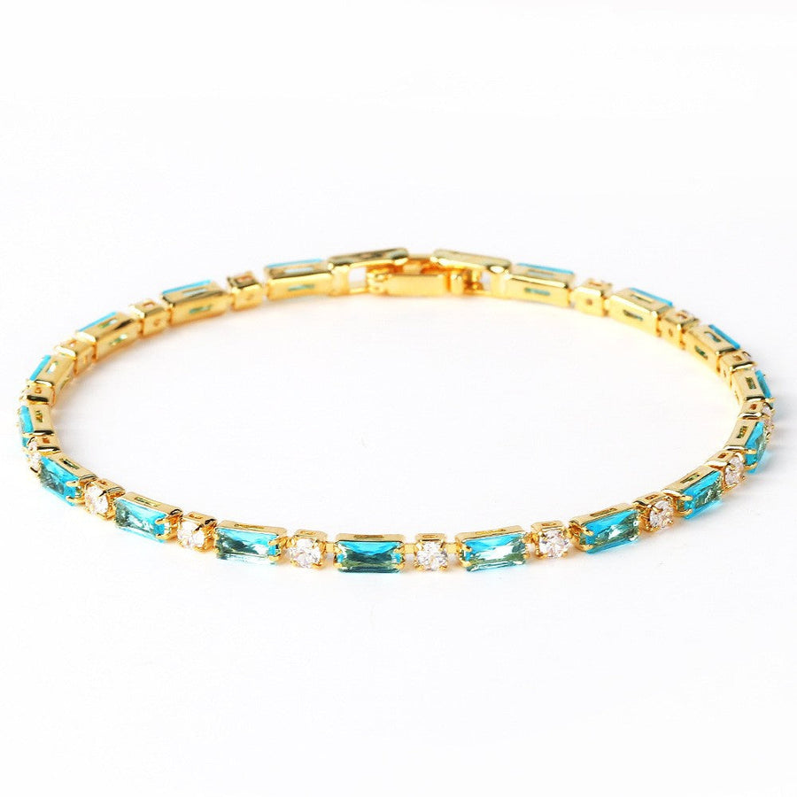 Carina – Elegant armband med naturlig turkos och guld
