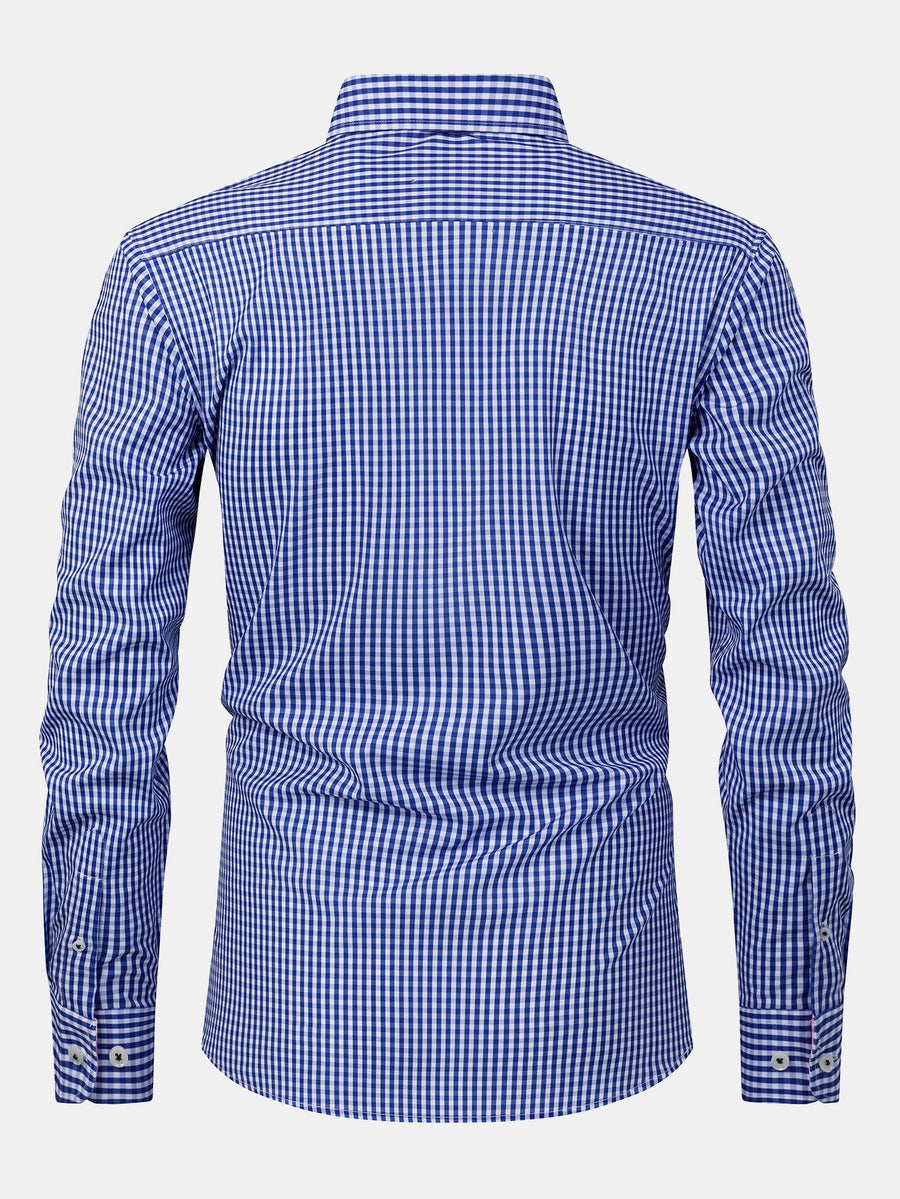 Long Sleeve Plaid Button Up Shirt