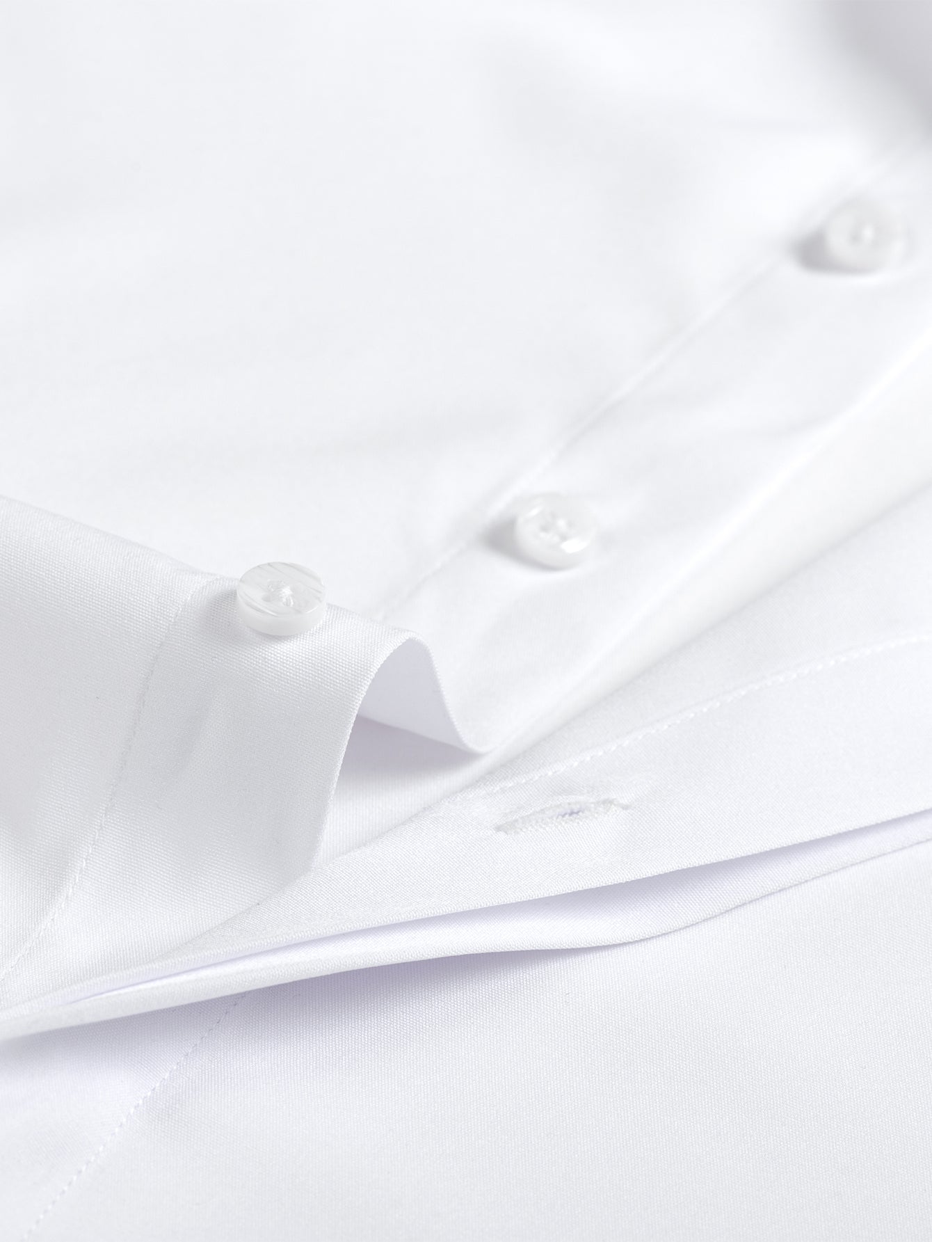 Long Sleeve Embroidered Hidden Buttons Placket Shirt