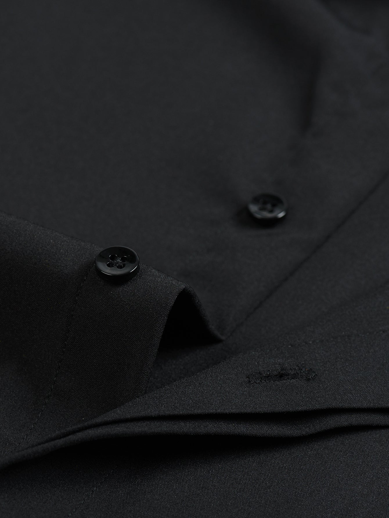 Long Sleeve Embroidered Hidden Buttons Placket Shirt