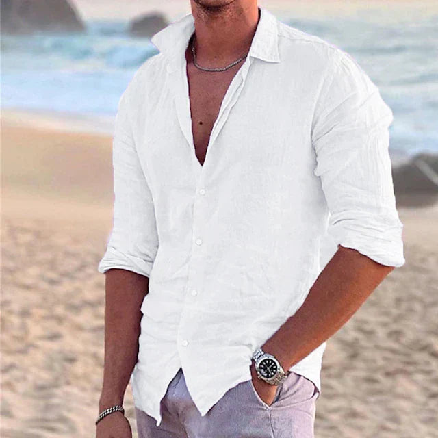 COTTON LINEN SHIRT