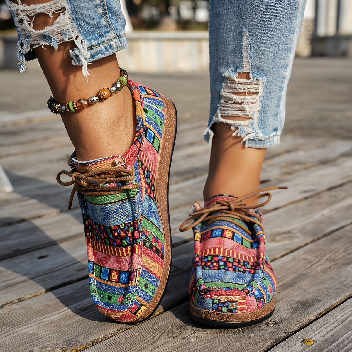 Colourful Retro Women's Shoes