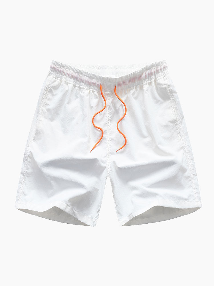 Flamingo Print Button Up Shirt & Swim Shorts