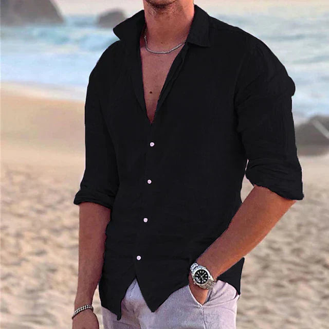 COTTON LINEN SHIRT