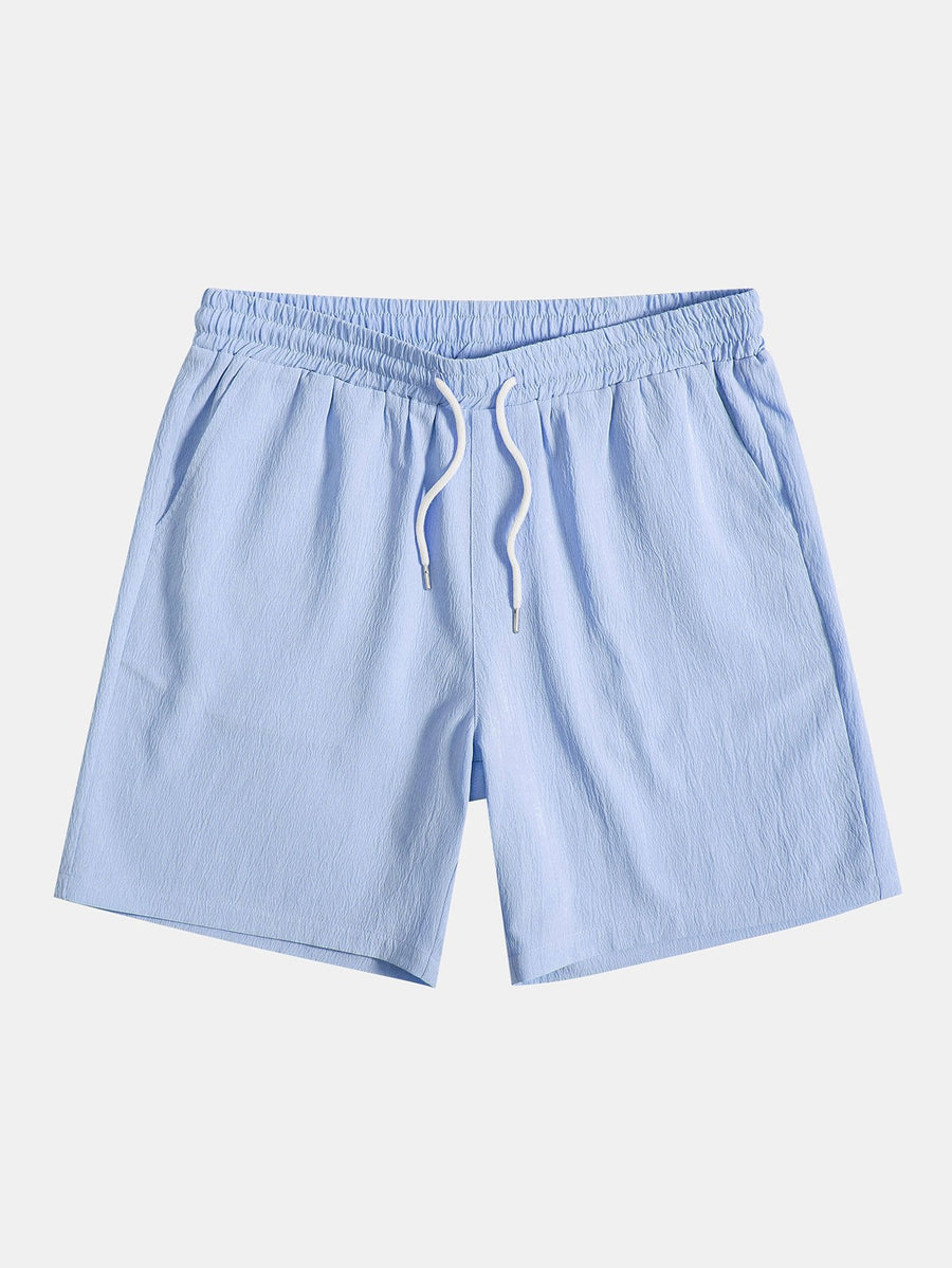 Crinkled Drawstring Shorts