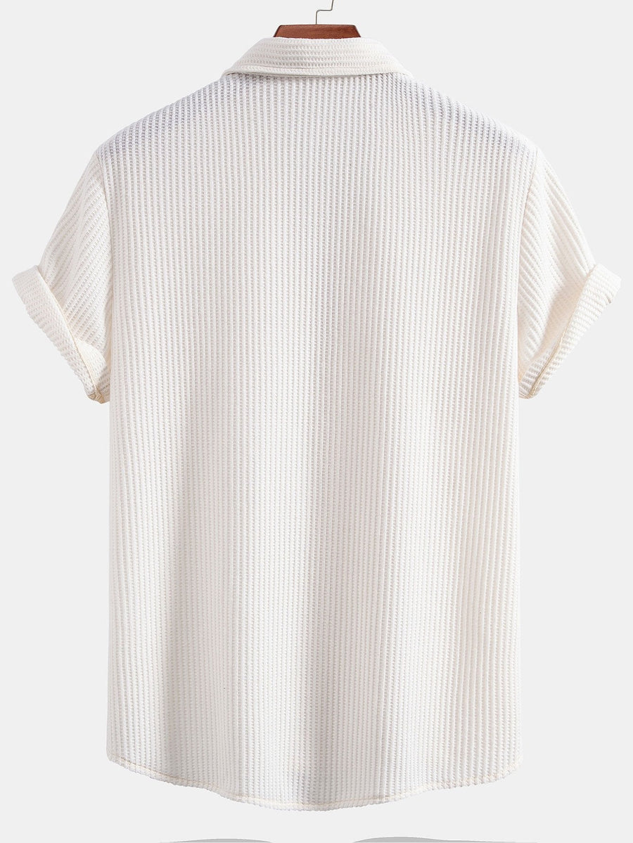 Waffle Button Up Shirt