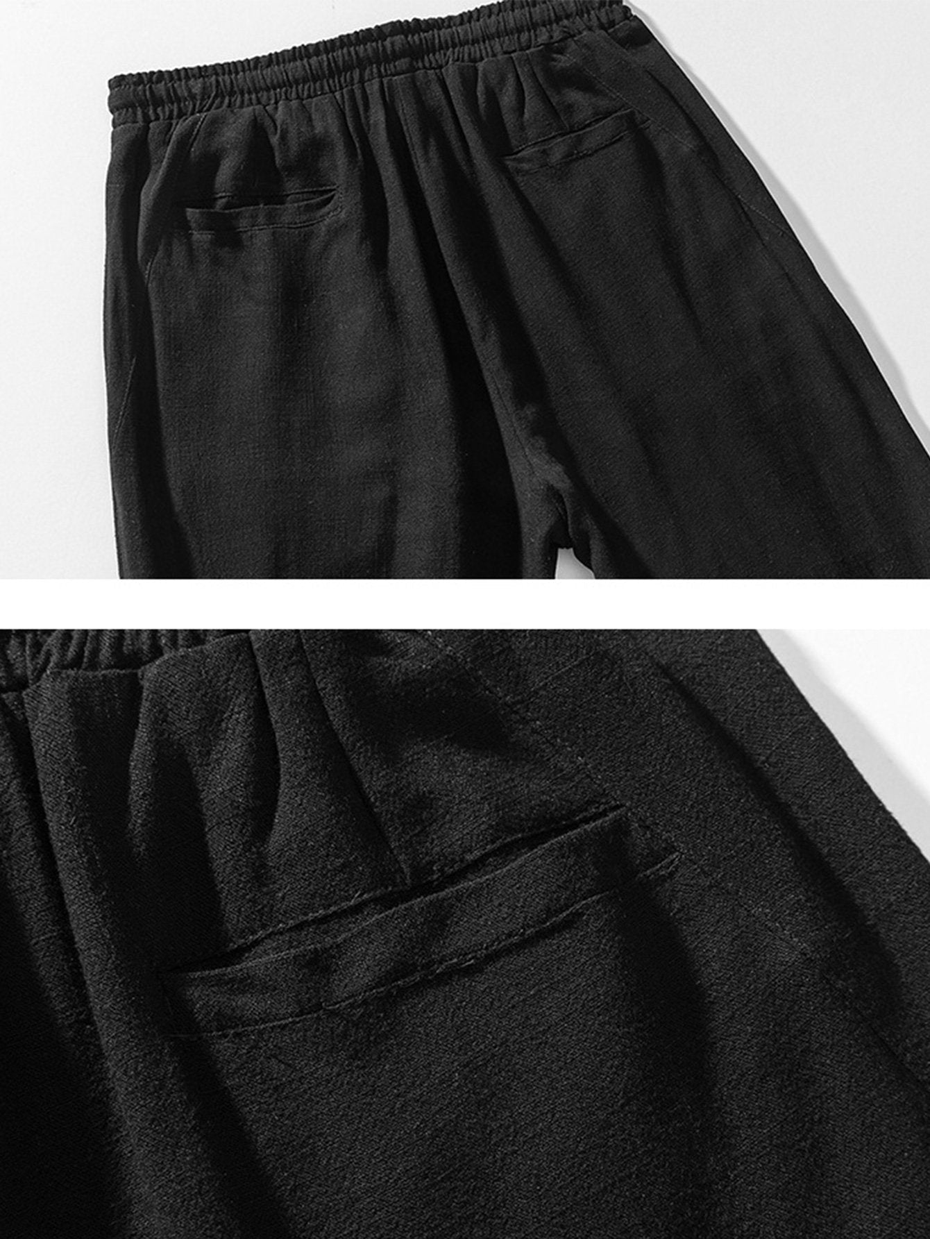 Relax Fit Linen And Cotton Blend Harem Trousers