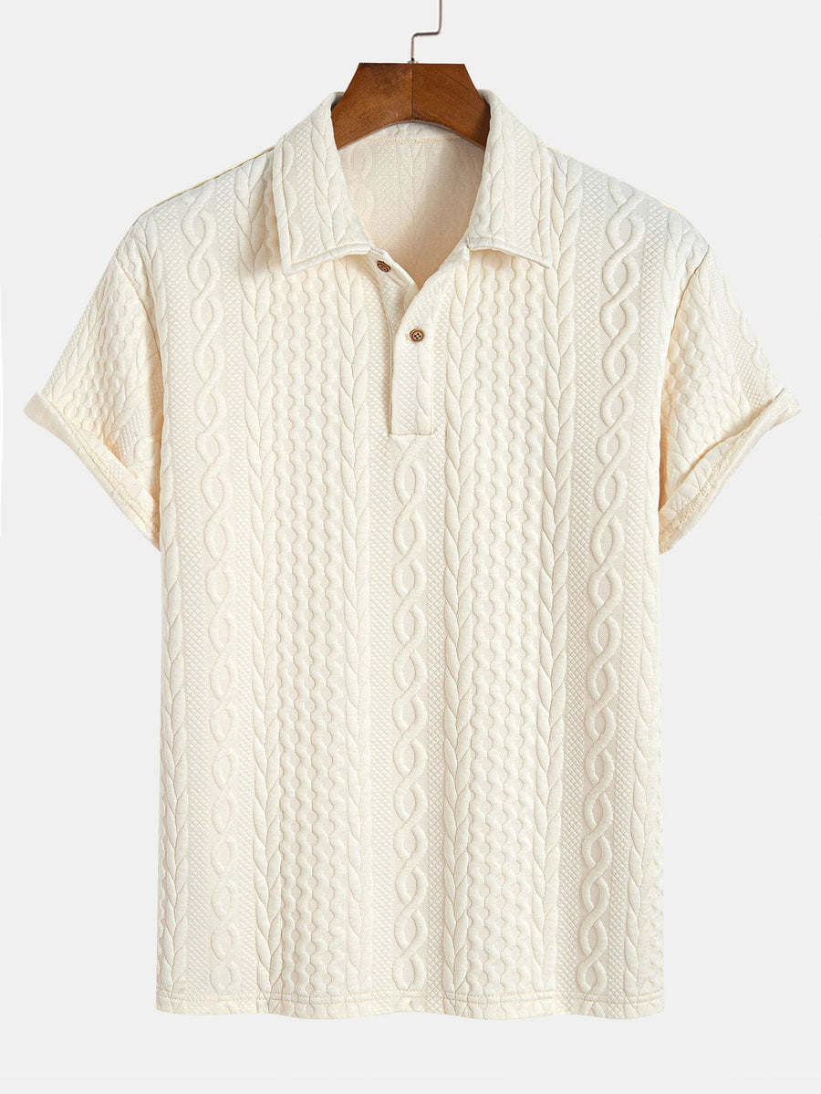 Twist Textured Jacquard Polo