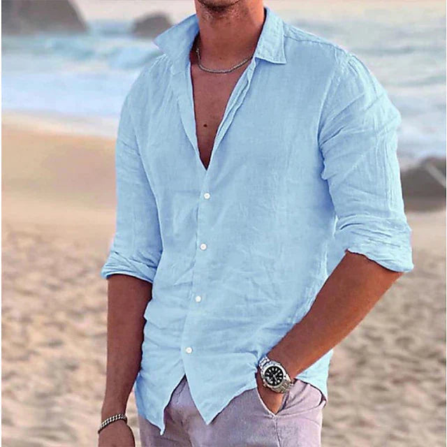 COTTON LINEN SHIRT