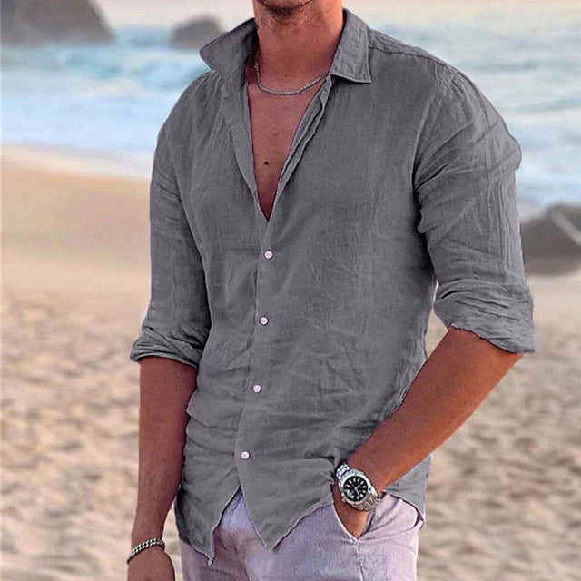COTTON LINEN SHIRT