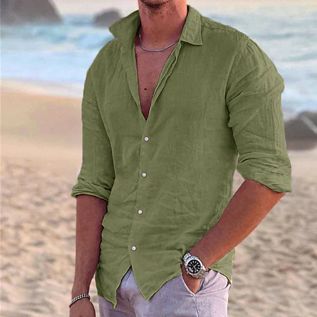 COTTON LINEN SHIRT